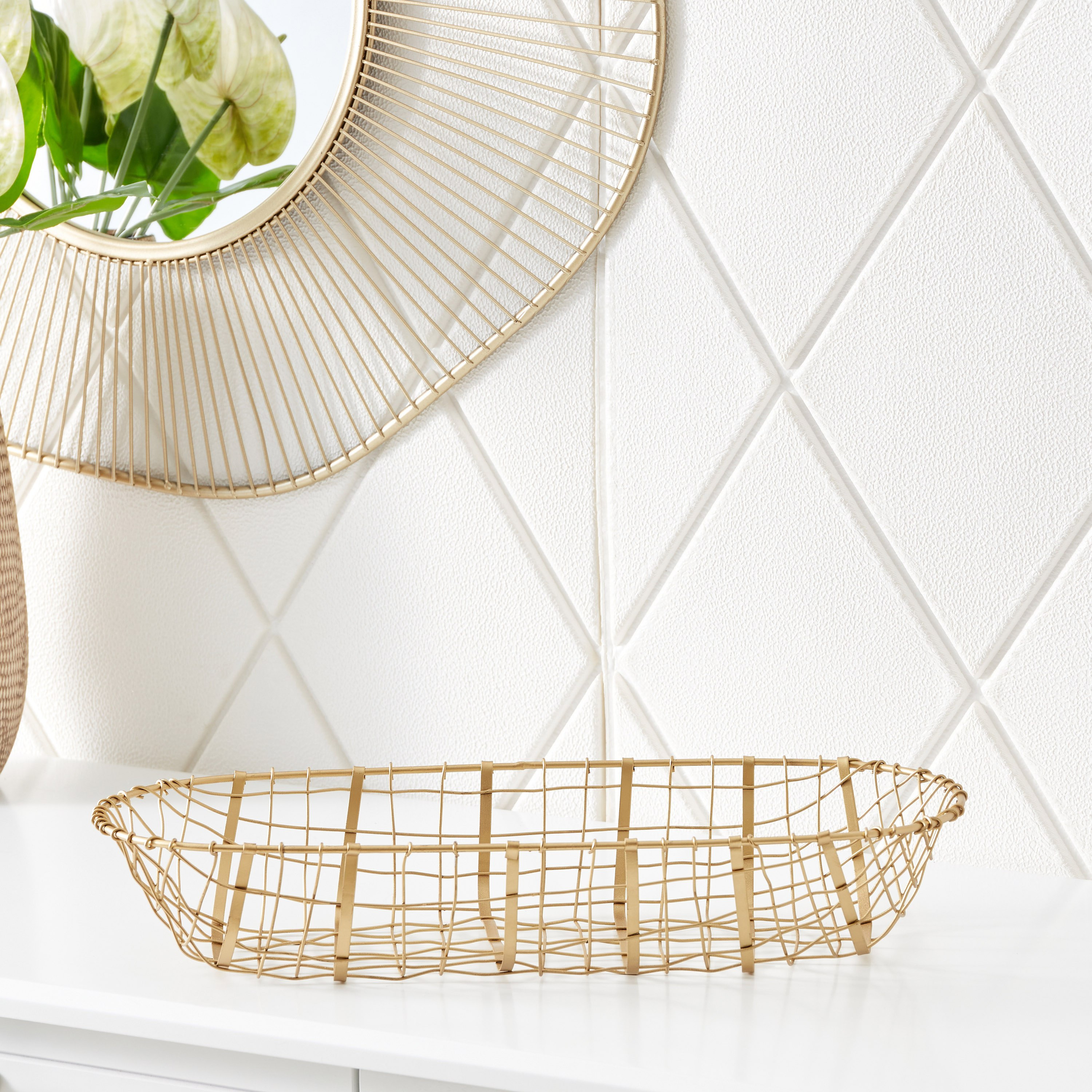Lamya Metal Wire Long Bowl - 38x18x8 cm-PROMO_HB_AE_B1G1_250925-image-2