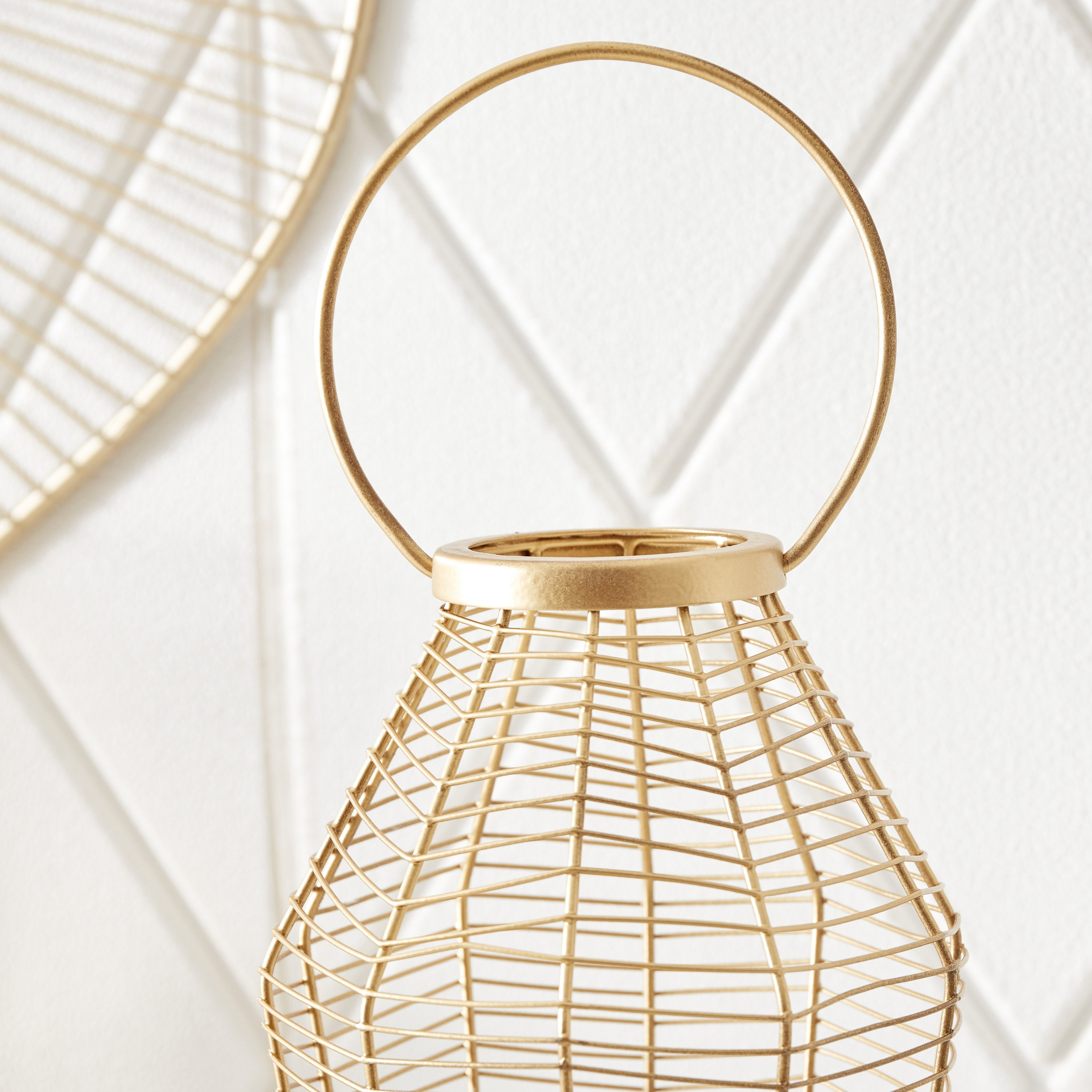 حامل شموع بسلك معدني من لميا - 17x17x28 26سم-hbxlivingroom-decorandaccessories-candleholders-image-3