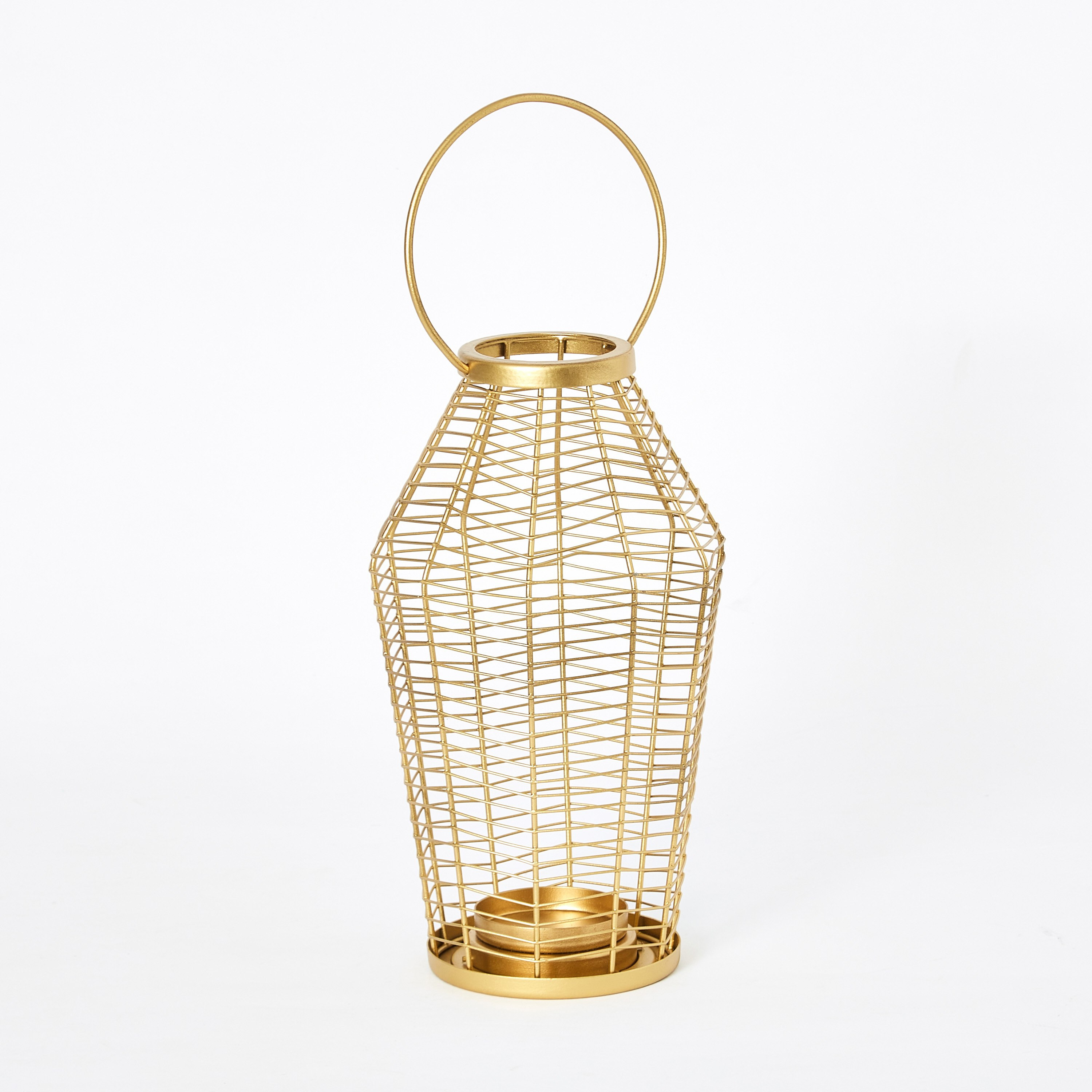 حامل شموع بسلك معدني من لميا - 17x17x28 26سم-hbxlivingroom-decorandaccessories-candleholders-image-5