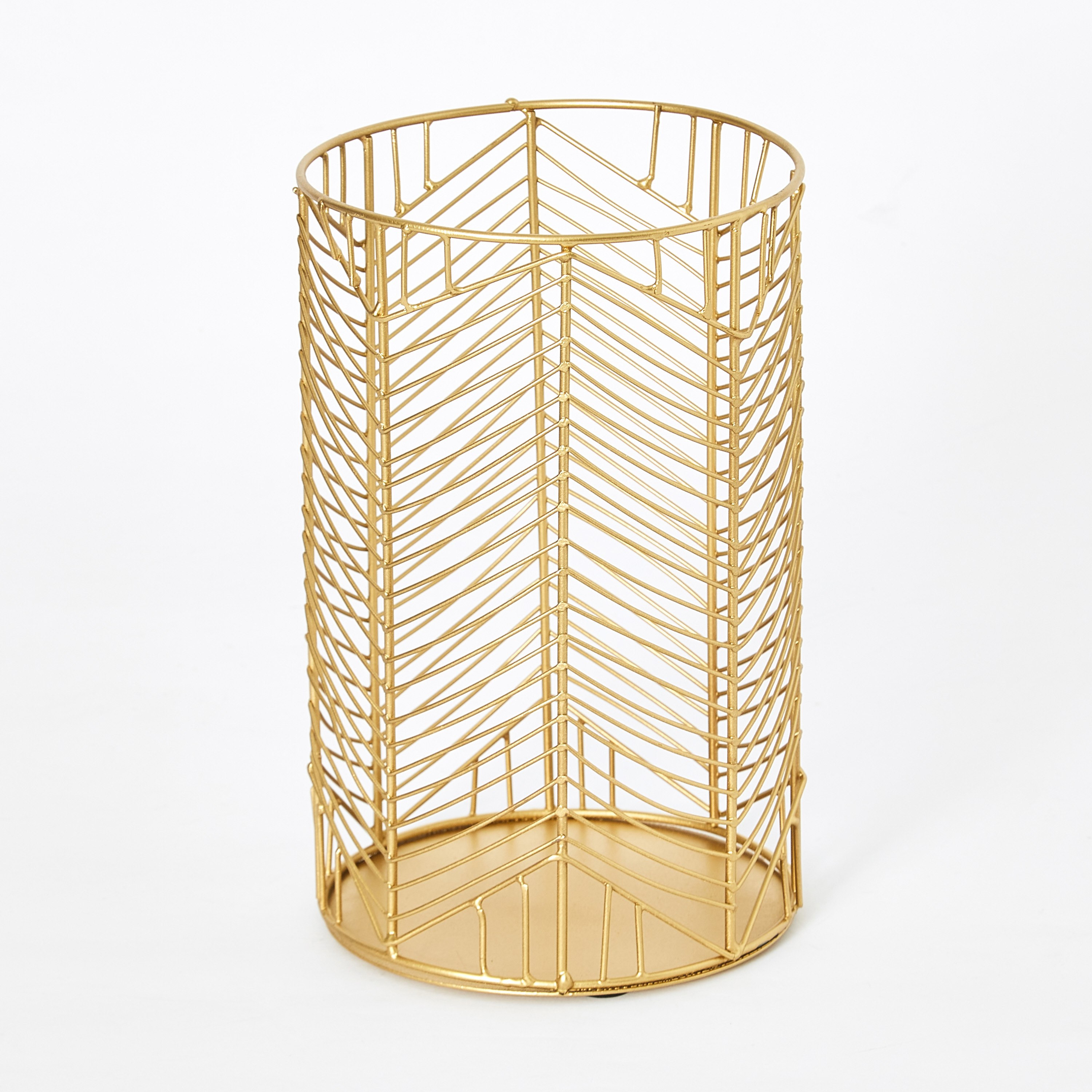 حامل شموع بتصميم أسلاك معدنية من لميا - 13x13x20 سم-hbxlivingroom-decorandaccessories-candleholders-image-5