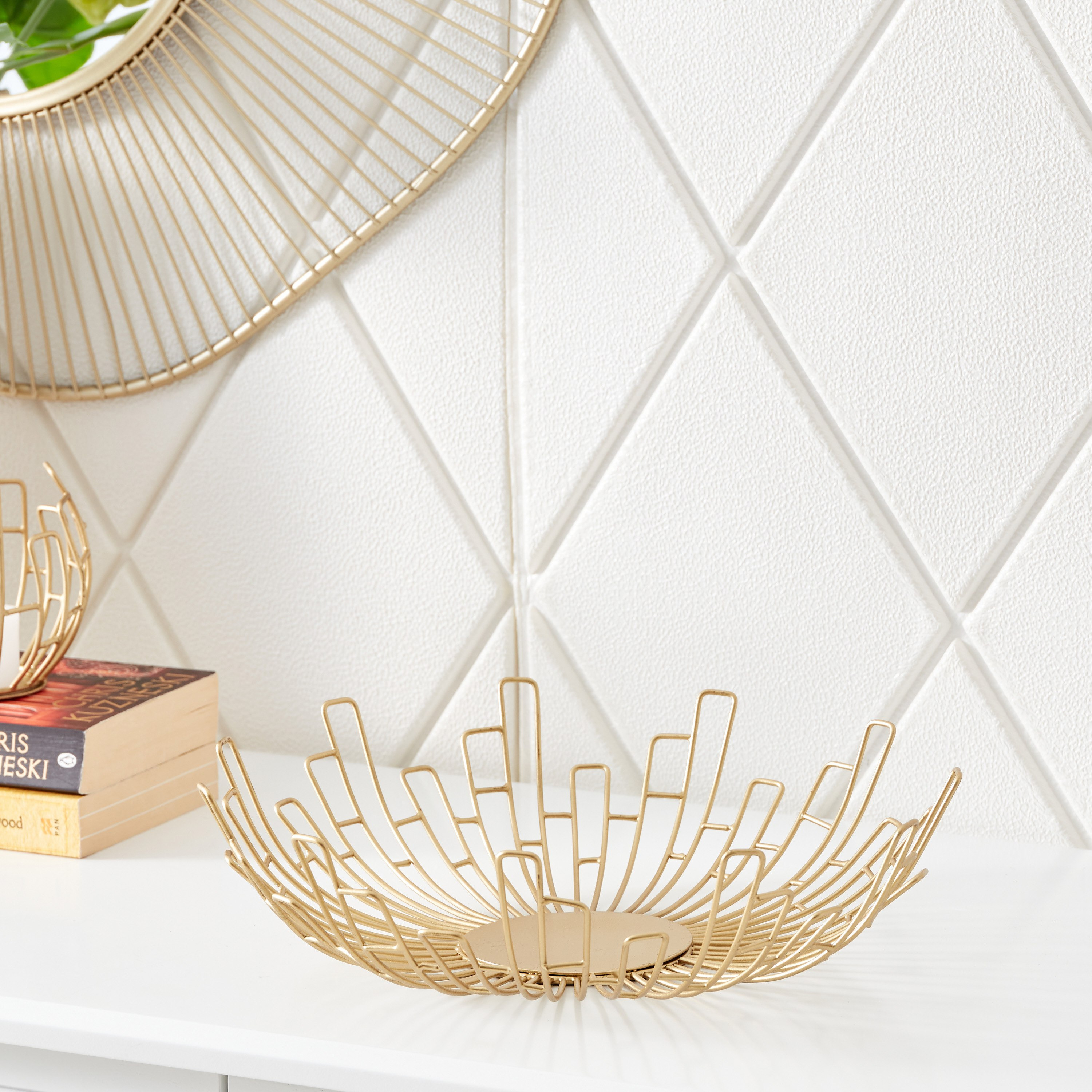 صحن معدني من لميا - 33x33x8×20.5×12 سم-hbxdecorandfurnishings-tabletop-serveware-image-2