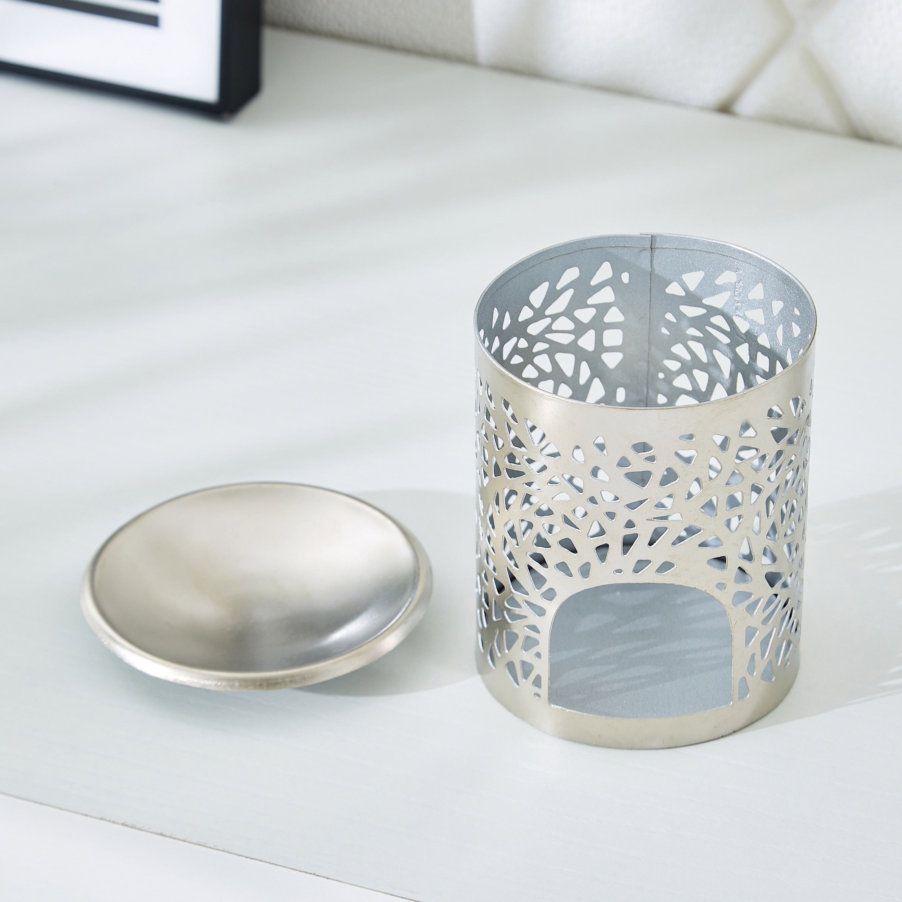 مبخرة معدنية بارزة الملمس من لميا - 8x8x10 سم-hbxbedroom-homefragrance-oilburners-image-2