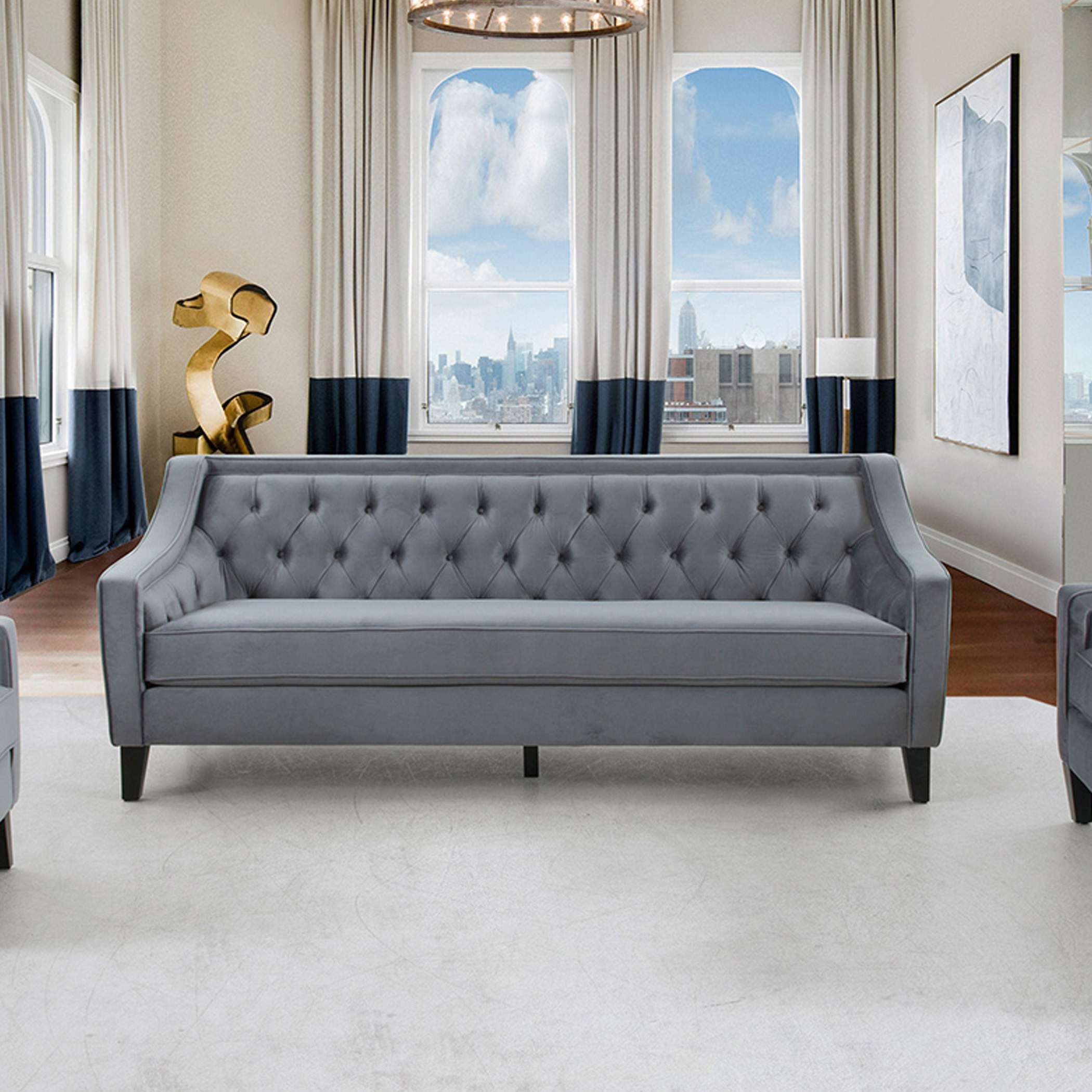 كنبة مخملية 3 مقاعد من مودواي-hbxlivingroom-sofasandarmchairs-sofas-image-1