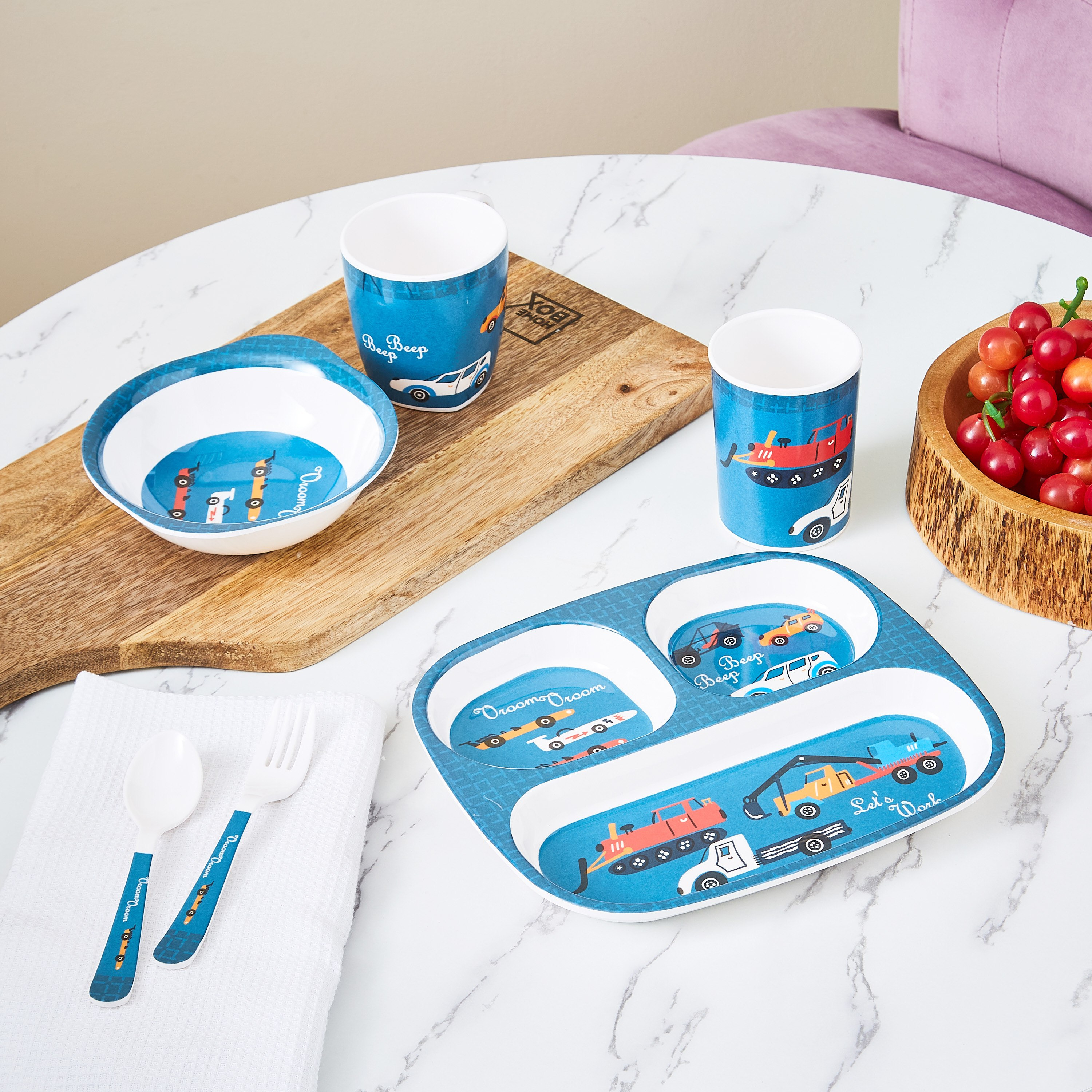Transport 3-Partition Rectangular Plate - 24x21.5 cm-hbxhomeware-hbxkidsandyouth-image-3