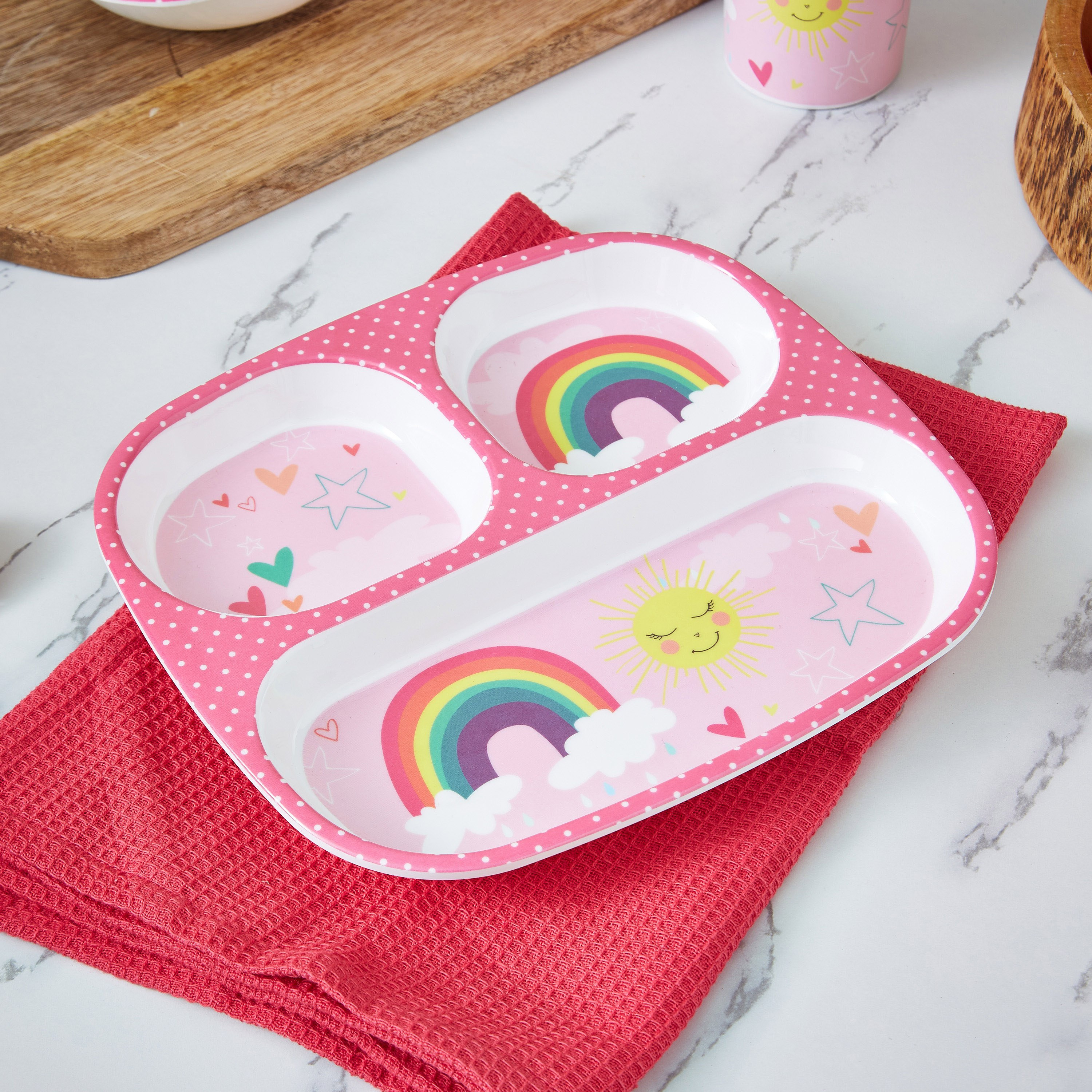 صحن مستطيلي بـ3 أقسام سيركس - 24x21.5 سم-hbxhomeware-hbxkidsandyouth-image-1