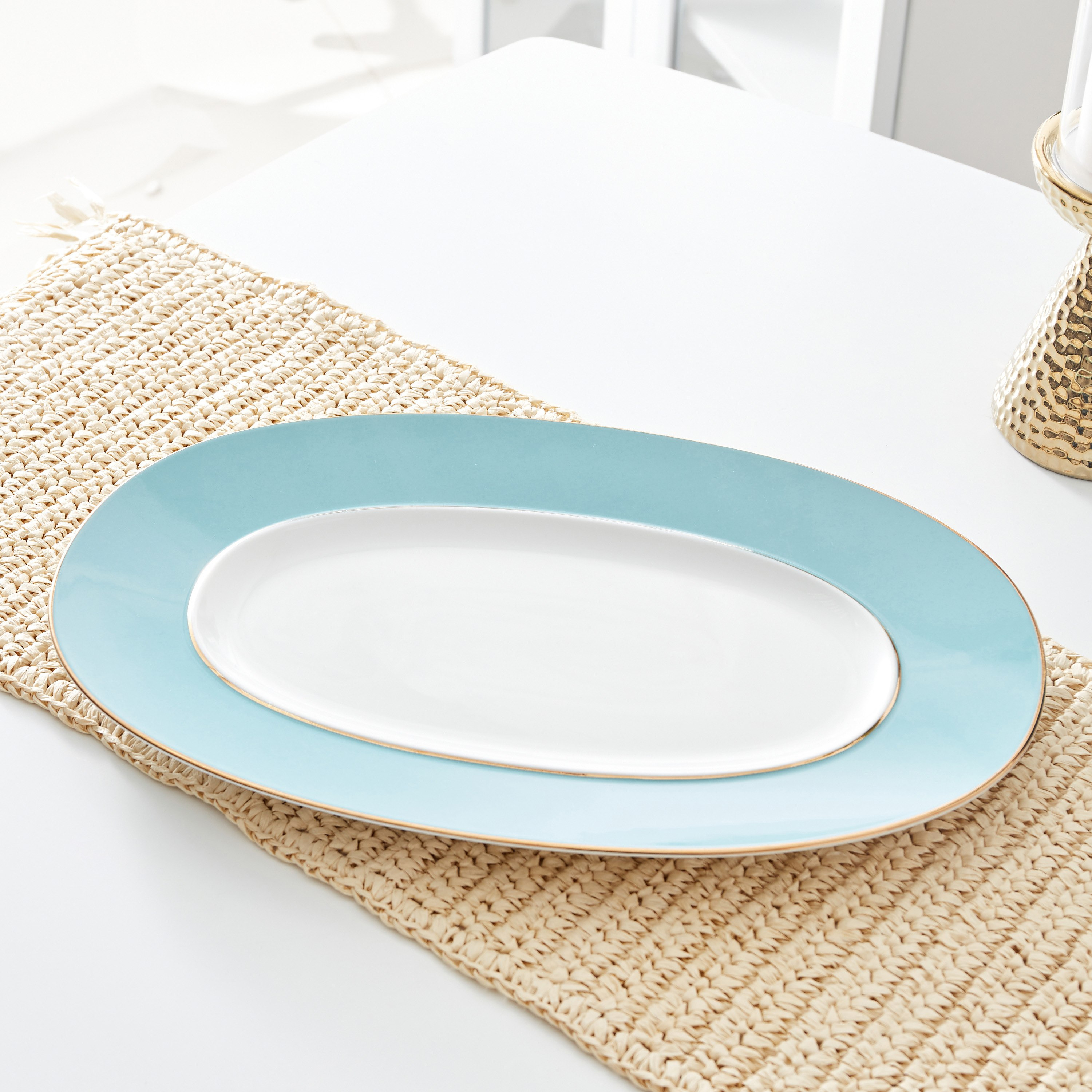 صحن بيضاوي من إليجنت - 38 سم-hbxdecorandfurnishings-tabletop-serveware-image-1