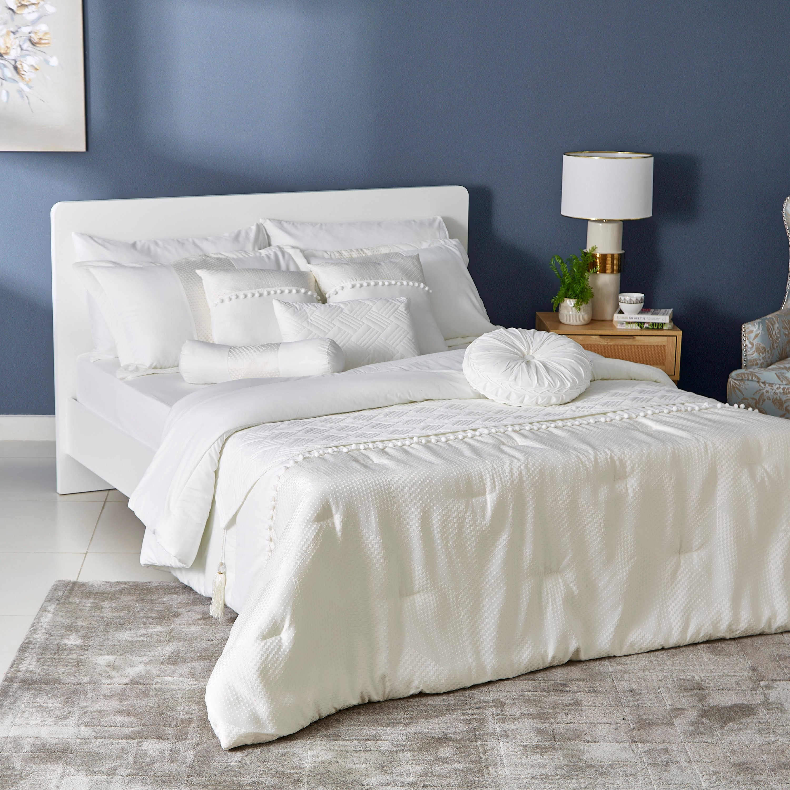 طقم لحاف سوبر كينج جاكار 12 قطعة من تايلور - 240x240 سم-hbxhomeware-bedding-bedinabag-image-1