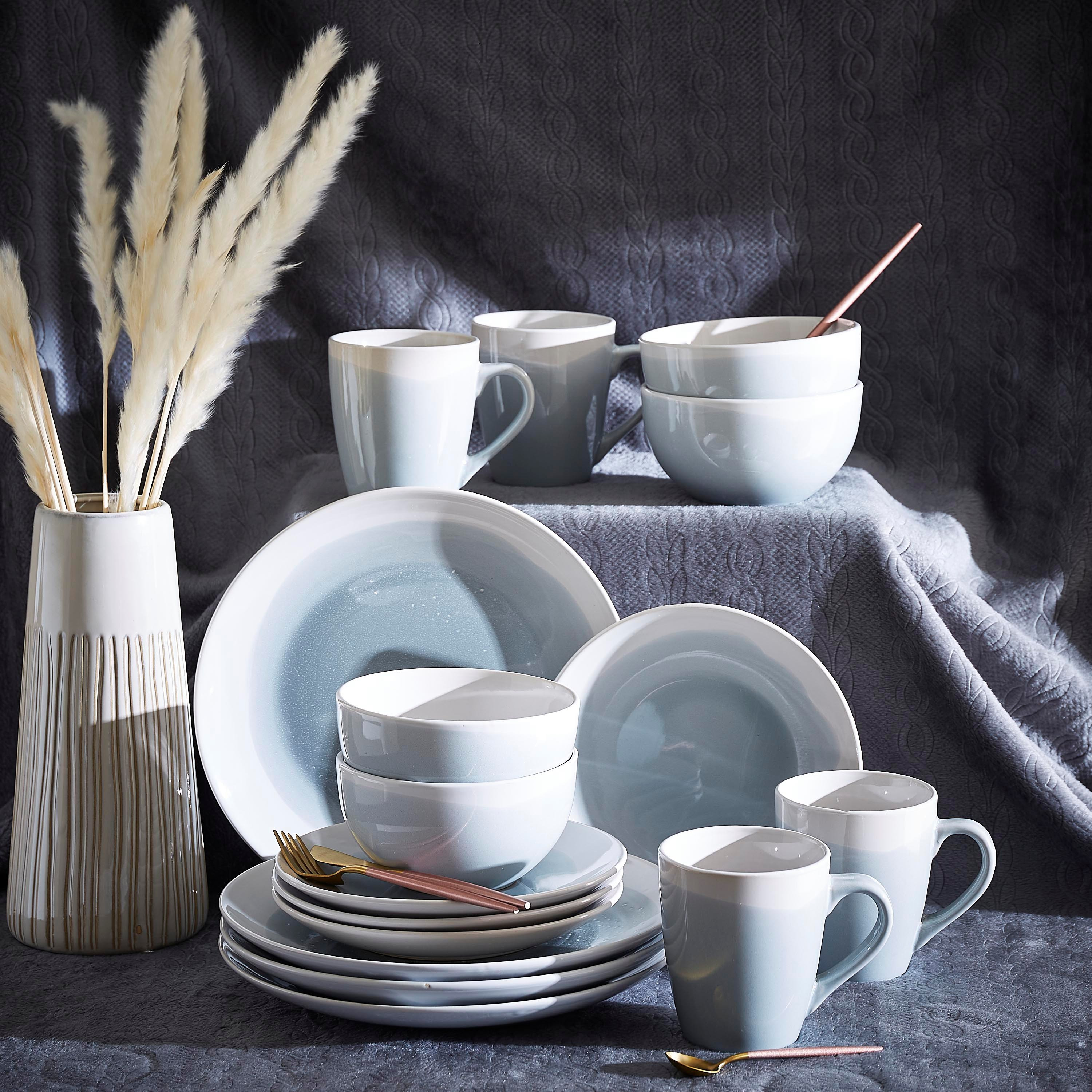 طقم عشاء من الخزف بلونين من إليجانزا - 16 قطعة-hbxhomeware-hbxkitchen-image-1