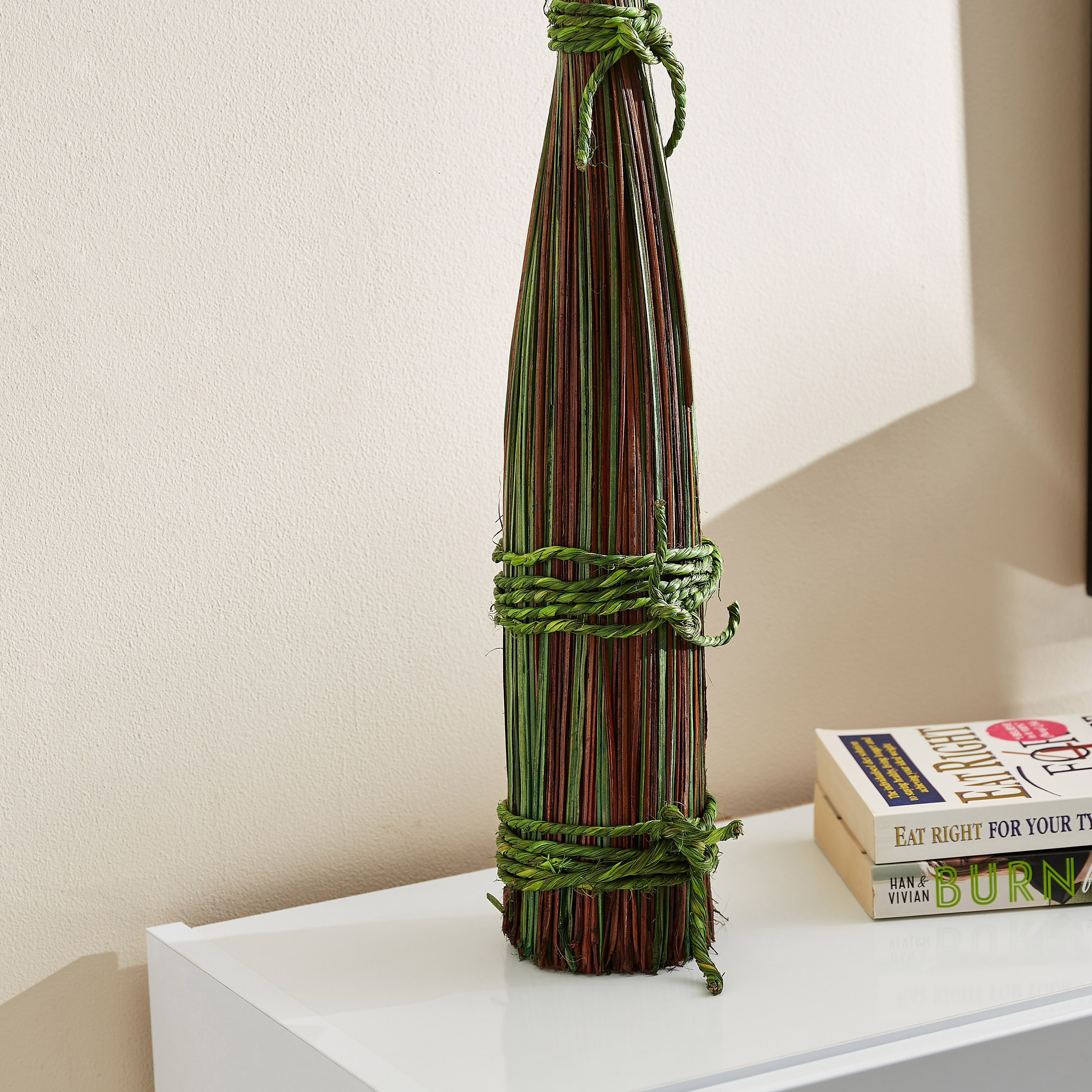 باقة نبات قائمة من إيستيل - 10x10x90 سم-hbxdecorandfurnishings-homeaccessories-artificialflowersandplants-image-3