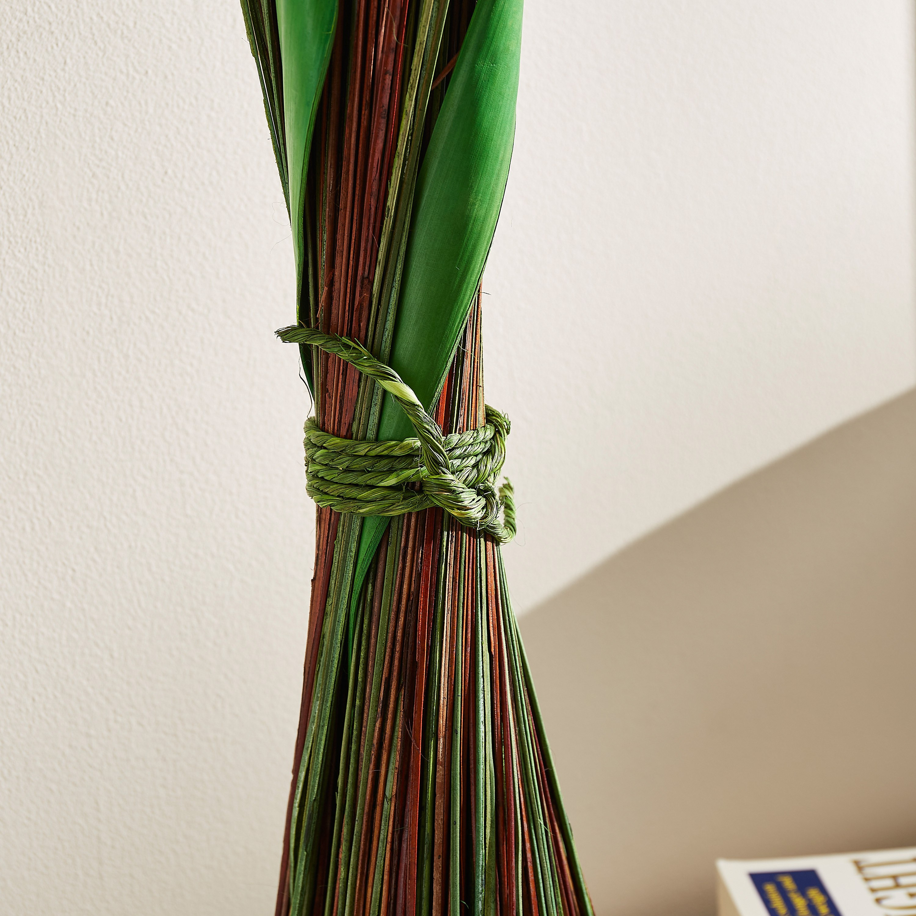باقة نبات قائمة من إيستيل - 8x8x90 سم-hbxdecorandfurnishings-homeaccessories-artificialflowersandplants-image-3