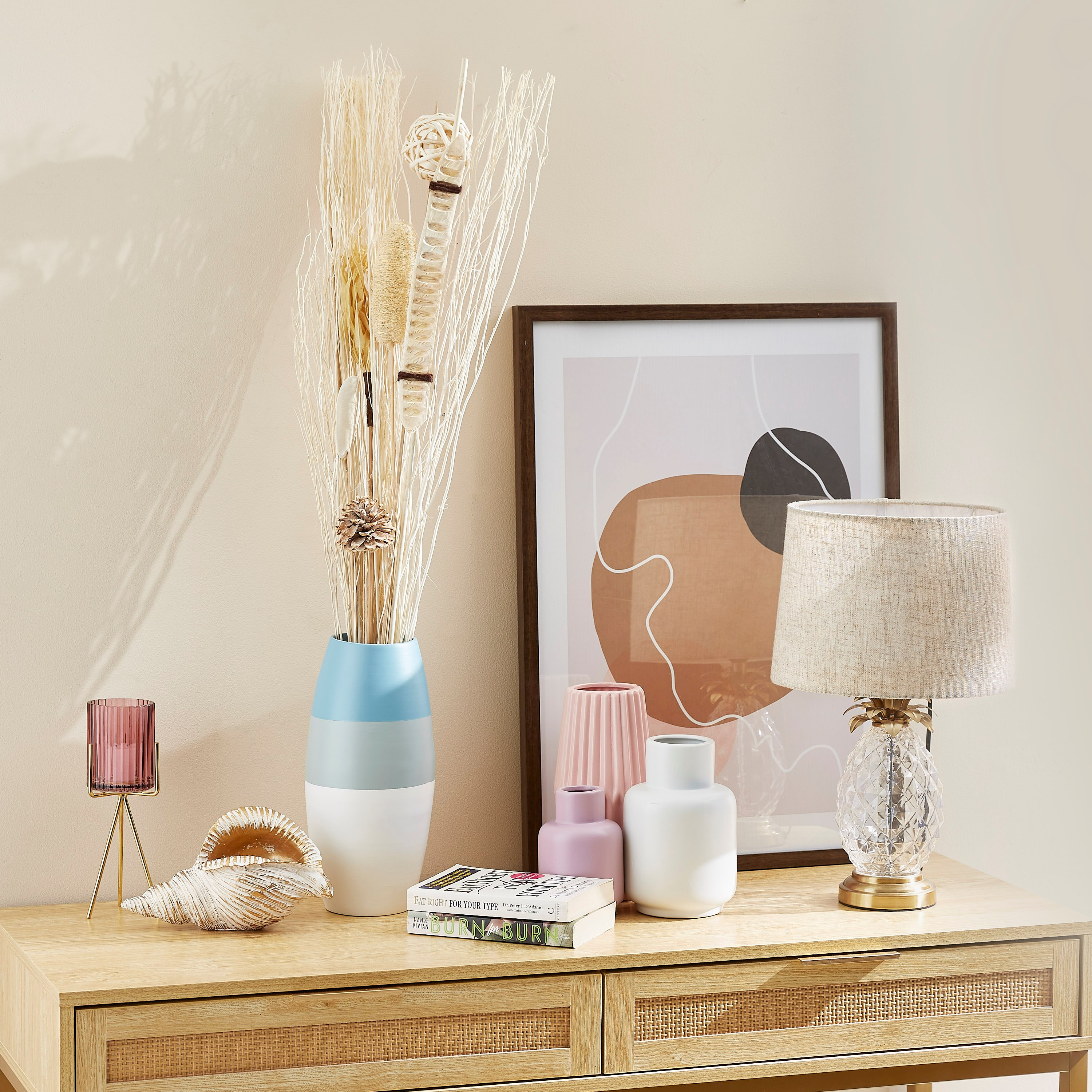باقة زهور كبيرة من إيستيل - 26×8×100 سم-hbxdecorandfurnishings-homeaccessories-artificialflowersandplants-image-3