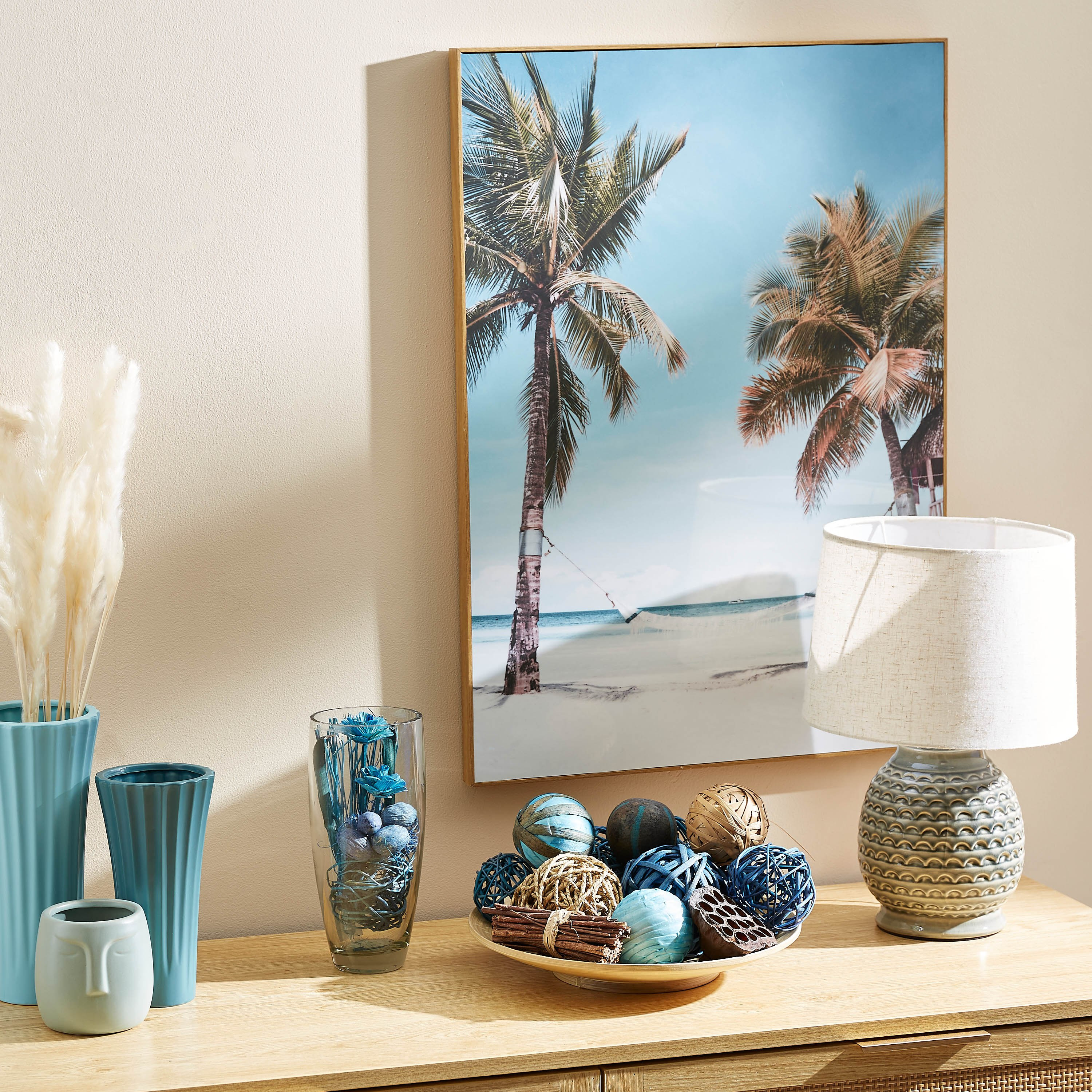 تزيينات في جرة زجاجية - 10×23 سم-hbxdecorandfurnishings-homeaccessories-artificialflowersandplants-image-3