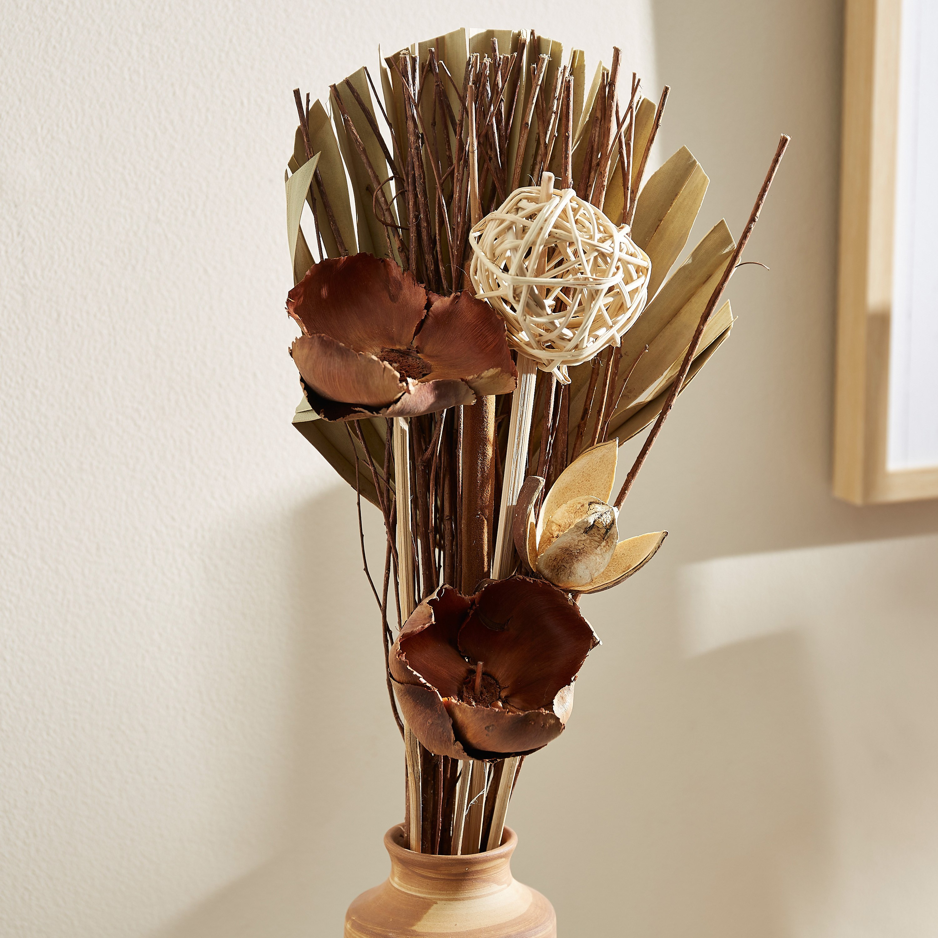 Estelle Flower Arrangement in Ceramic Pot - 8x20 cm-hbxdecorandfurnishings-homeaccessories-artificialflowersandplants-image-2
