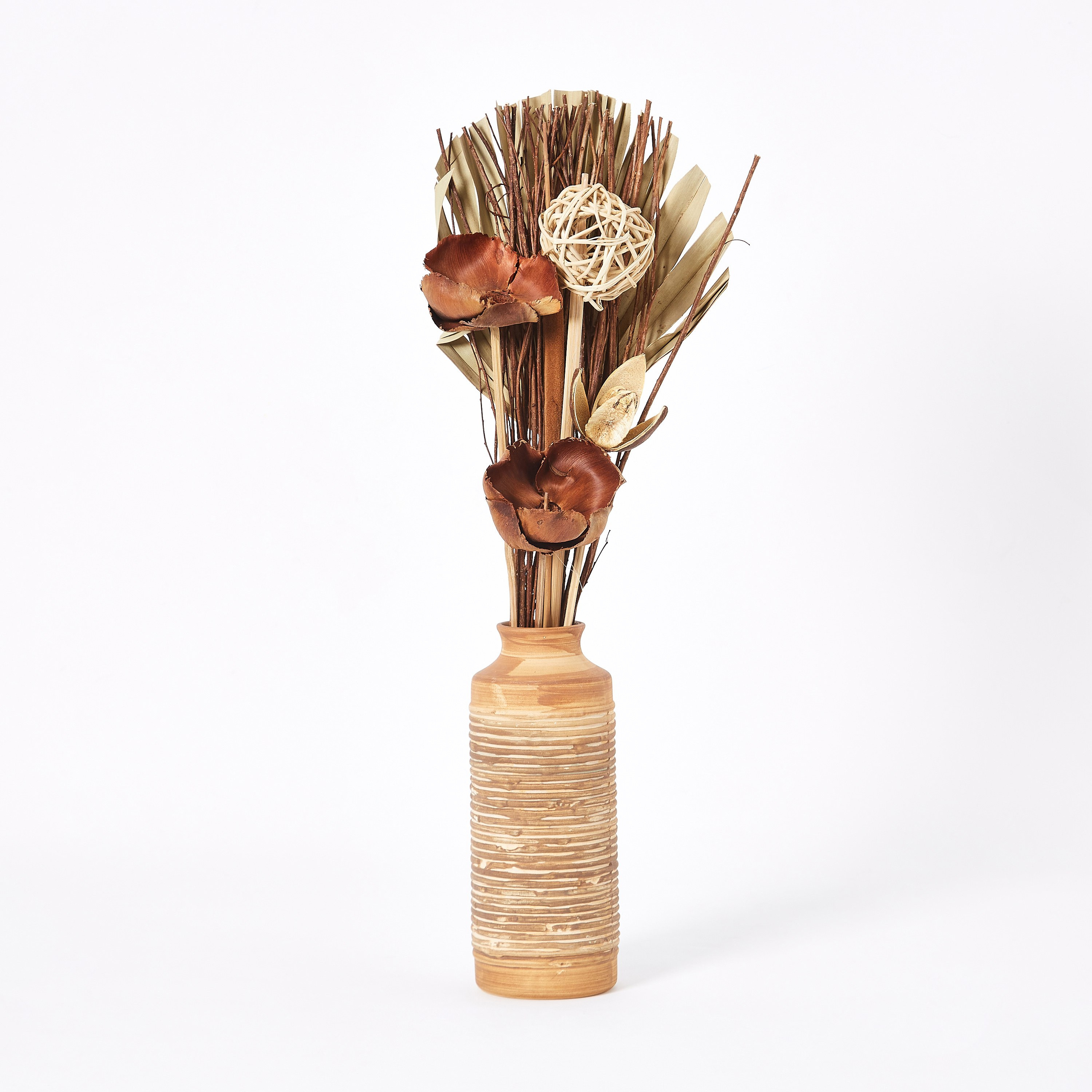 Estelle Flower Arrangement in Ceramic Pot - 8x20 cm-hbxdecorandfurnishings-homeaccessories-artificialflowersandplants-image-5
