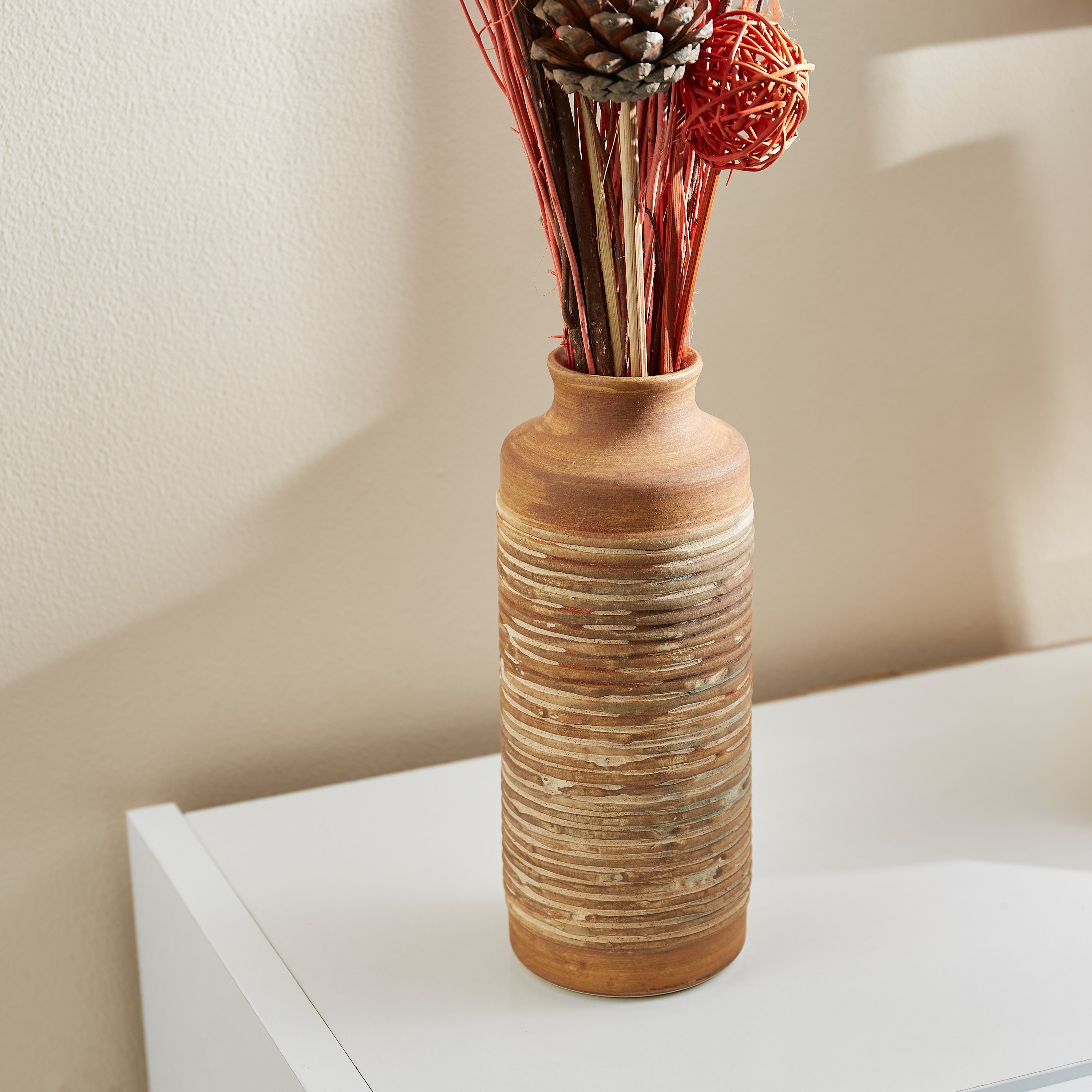 باقة زهور في أصيص سيراميك من إيستيل- 8x20 سم-hbxdecorandfurnishings-homeaccessories-artificialflowersandplants-image-3