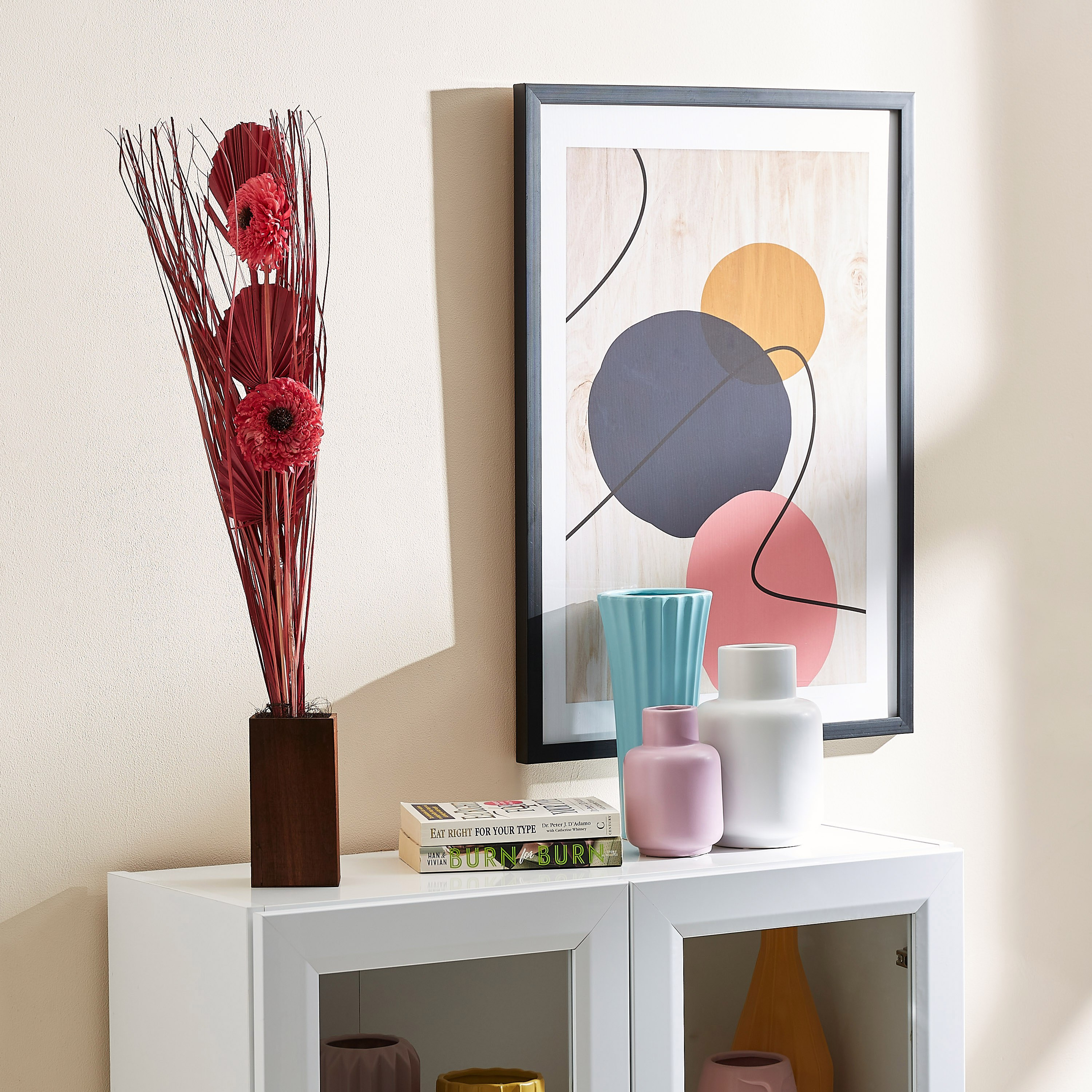 باقة زهور في أصيص خشبي من إيستيل - 8x8x75 سم-hbxdecorandfurnishings-homeaccessories-artificialflowersandplants-image-4
