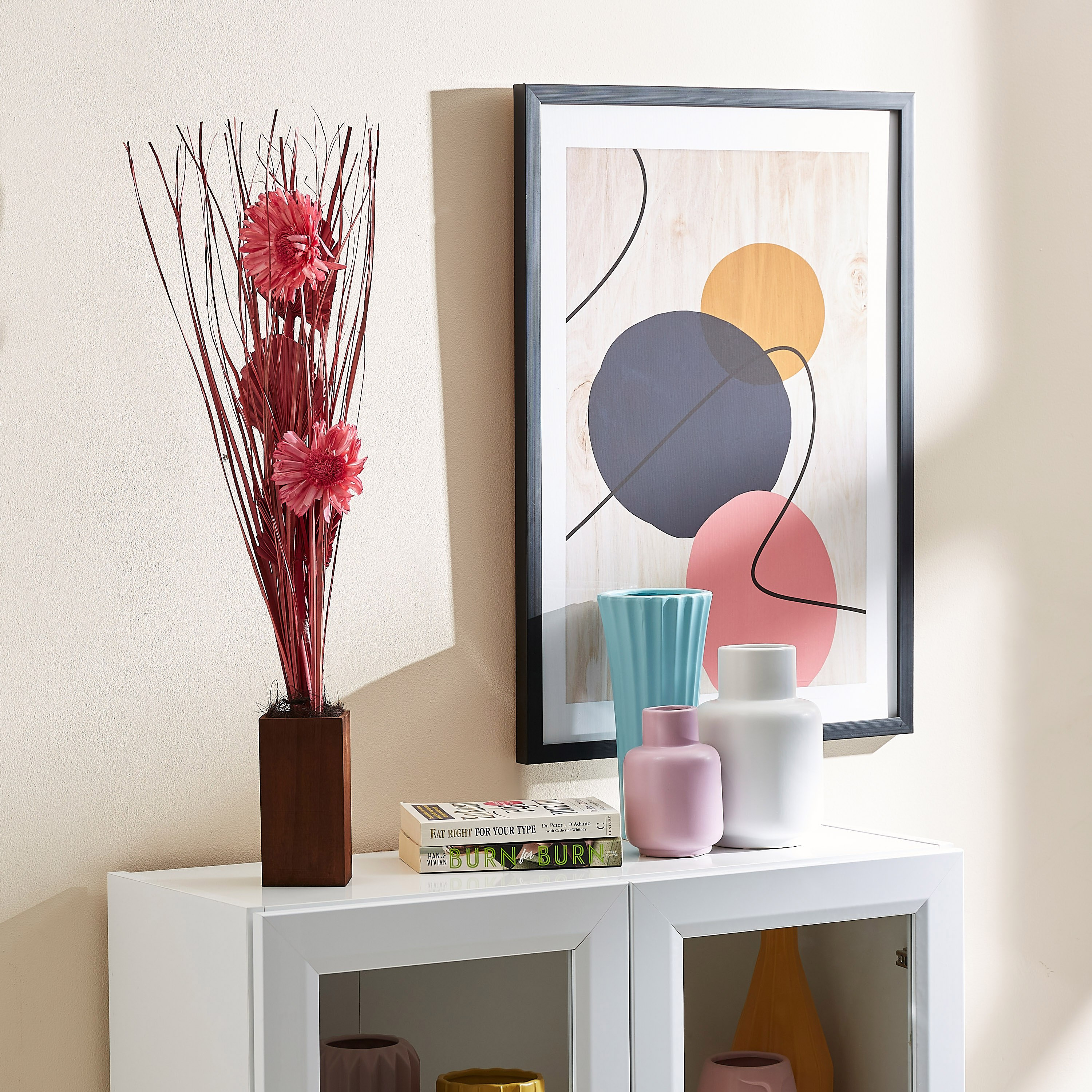 باقة زهور في أصيص خشبي من إيستيل - 8x8x75 سم-hbxdecorandfurnishings-homeaccessories-artificialflowersandplants-image-4