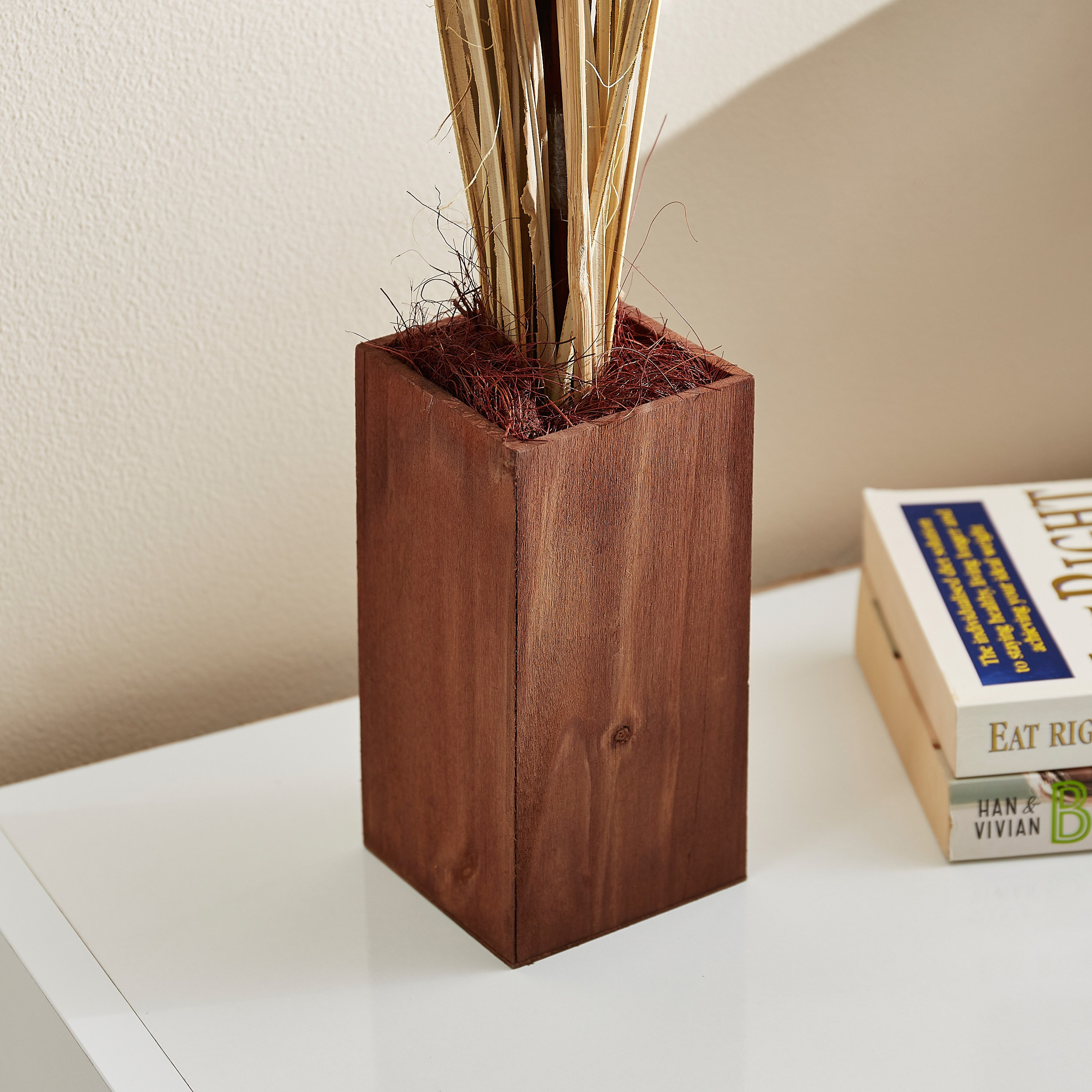باقة زهور في أصيص خشبي من إيستيل - 8x8x75 سم-hbxdecorandfurnishings-homeaccessories-artificialflowersandplants-image-3