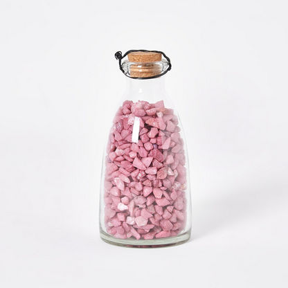 Estelle Decorative Pebbles in Glass Jar - 8x16 cms