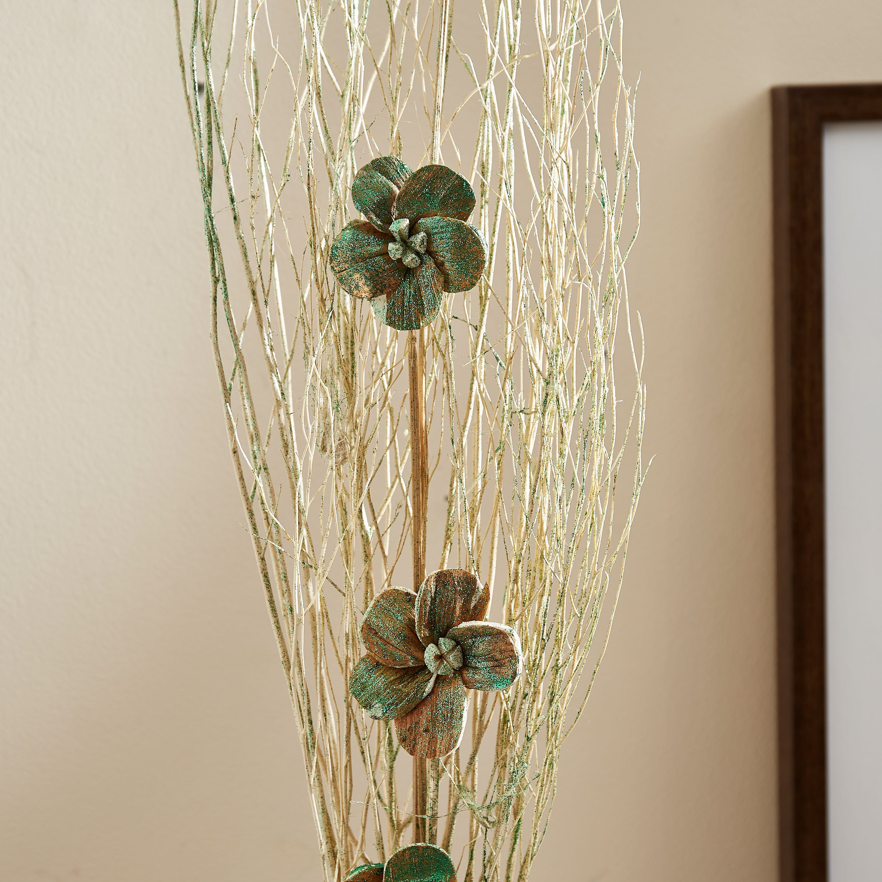 أعواد زينة لامعة من إيستيل - 6x6x100 سم-hbxdecorandfurnishings-homeaccessories-artificialflowersandplants-image-2