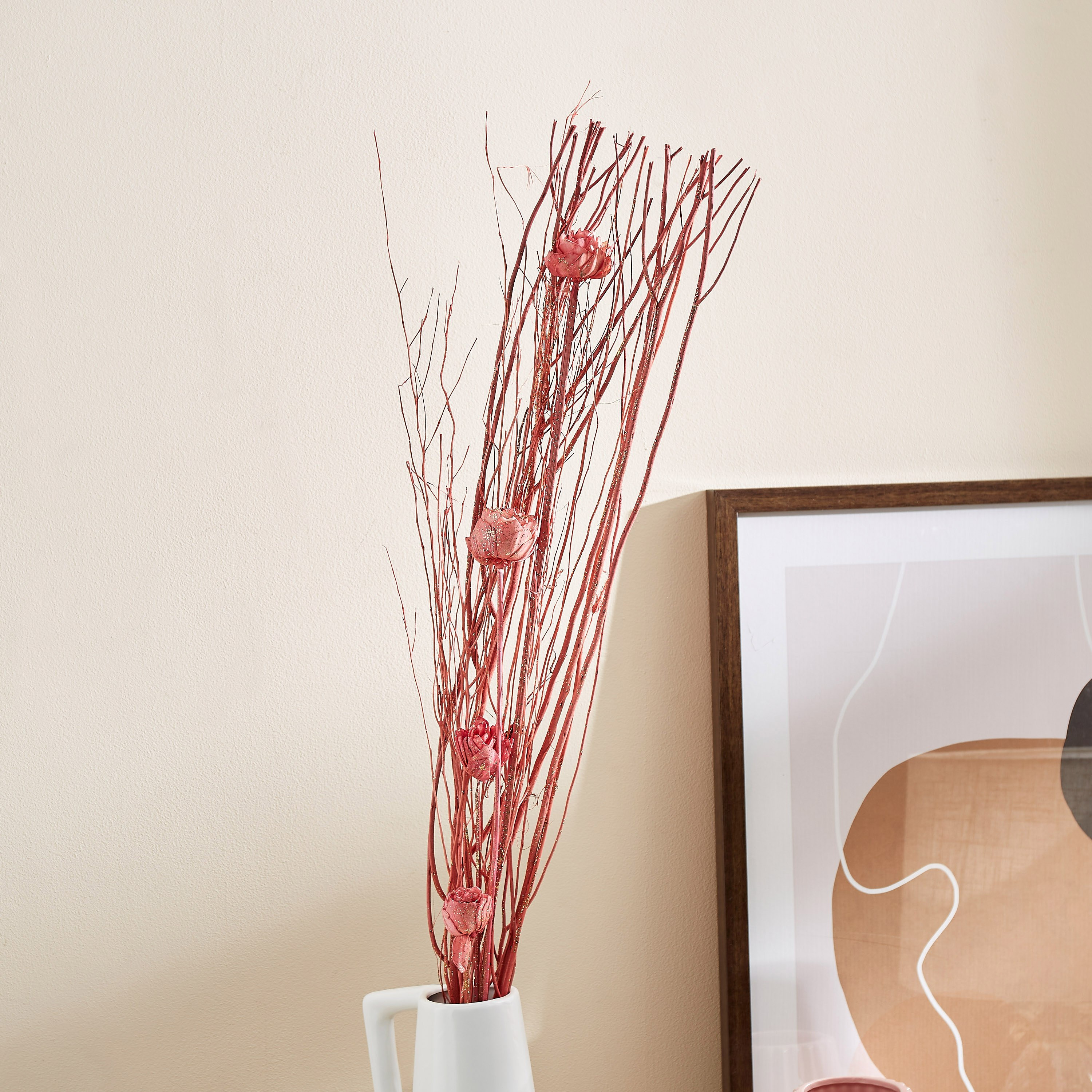 أعواد زينة لامعة من إيستيل - 6x6x100 سم-hbxdecorandfurnishings-homeaccessories-artificialflowersandplants-image-1
