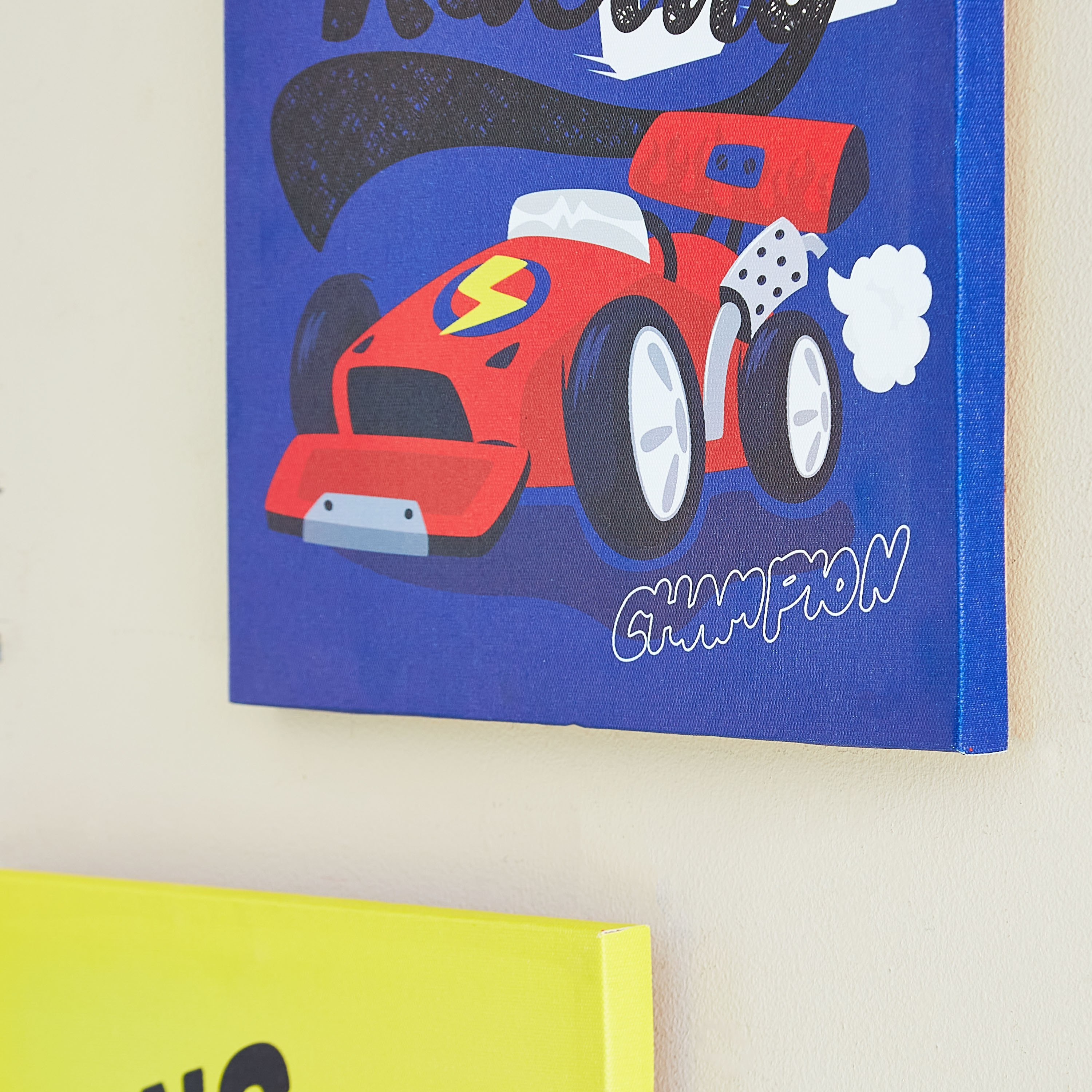 لوحة كانفاس بطبعات سيارات قطعتين من آرتيستري - 30x30x1 سم-hbxhomeware-hbxkidsandyouth-image-3