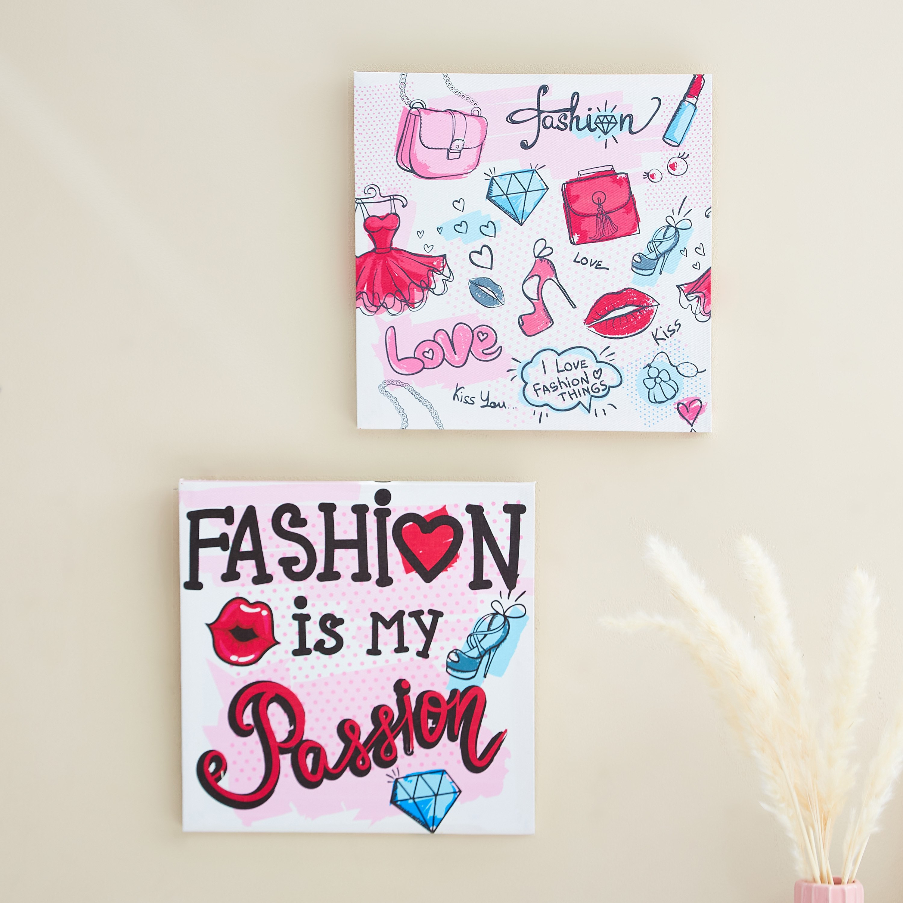 لوحة كانفاس بطبعات فاشون من آرتيستري 2-Piece سم-hbxhomeware-hbxkidsandyouth-image-1