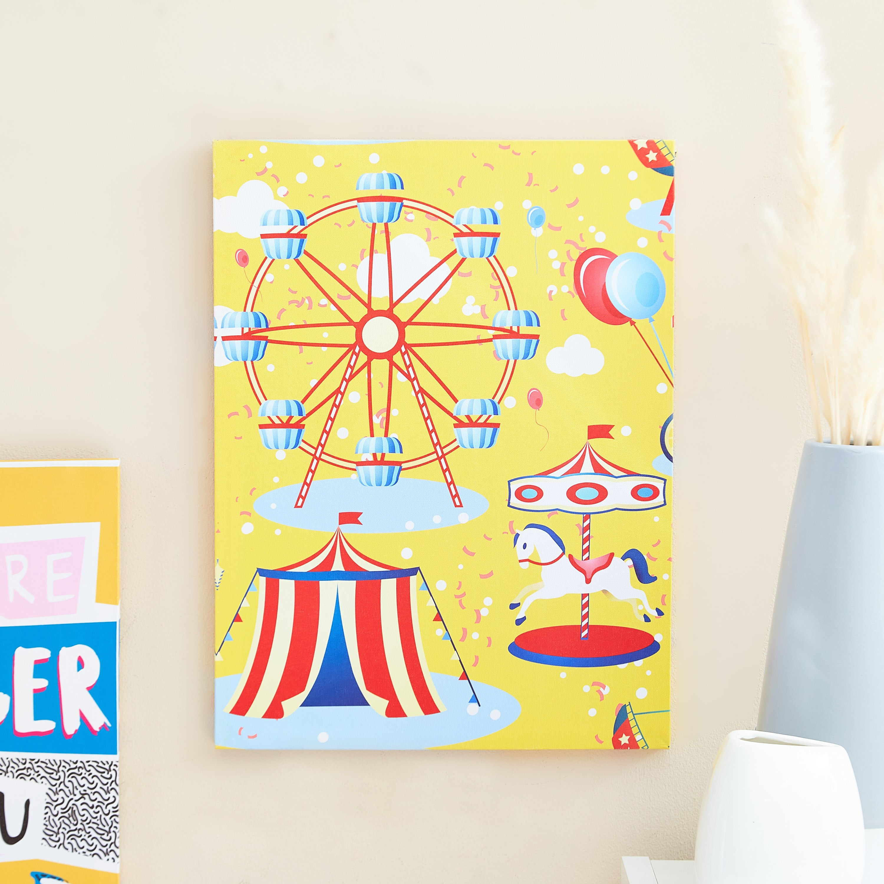 لوحة كانفاس بطبعات من آرتيستري - 30x40x1.8 سم-hbxhomeware-hbxkidsandyouth-image-1