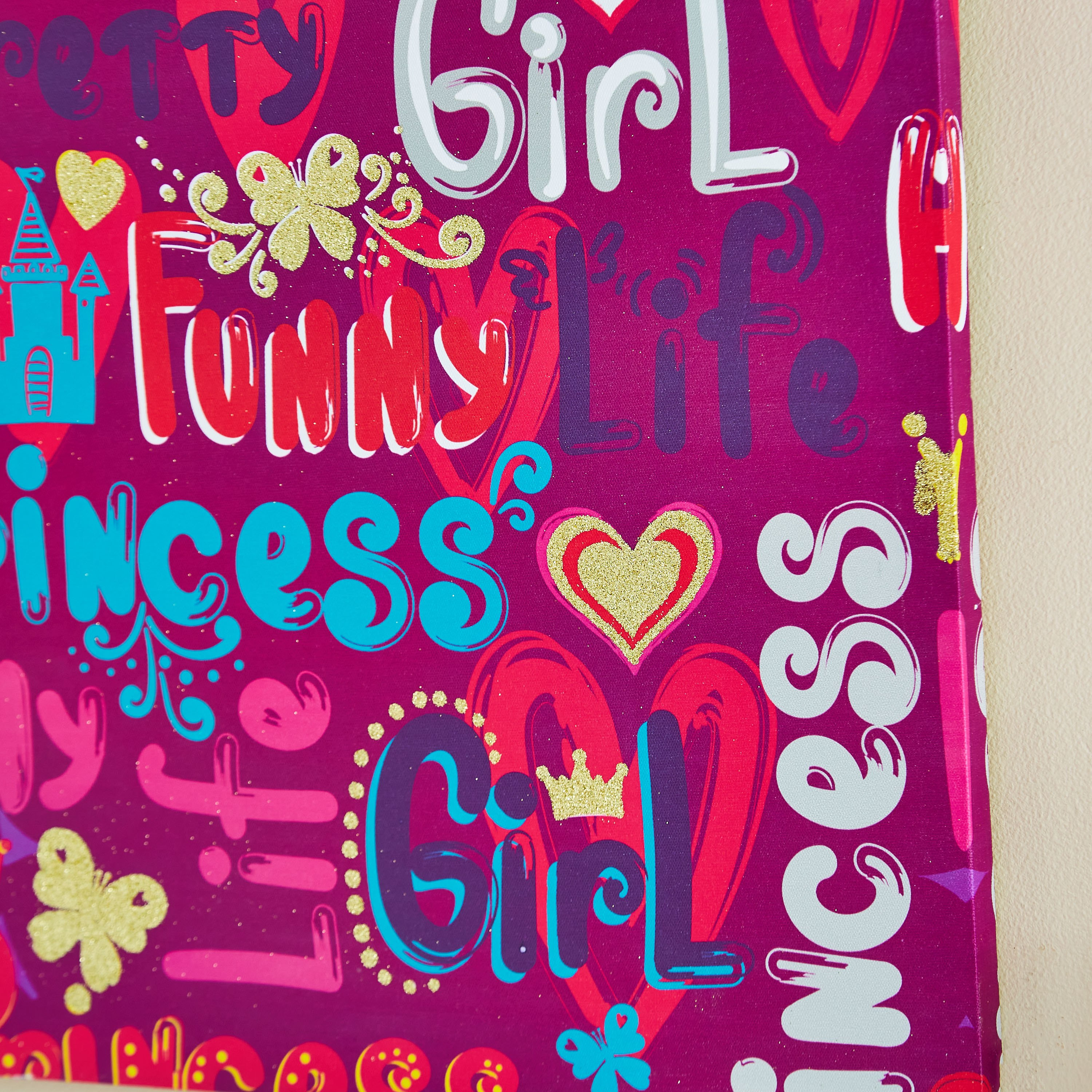 لوحة كانفاس بطبعات برنسيس من آرتيستري - 40x40x1.8 سم-hbxhomeware-hbxkidsandyouth-image-3