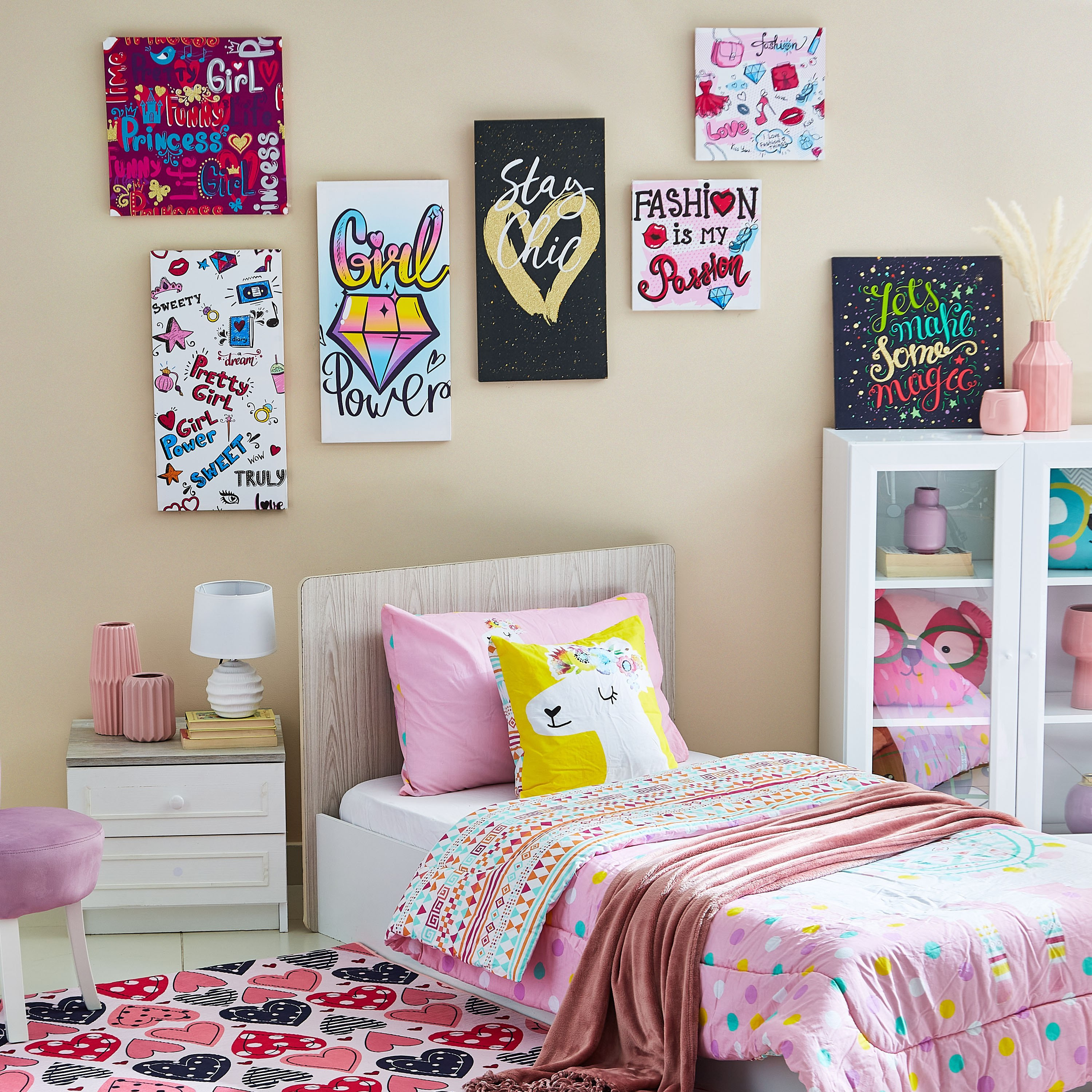 لوحة كانفاس بطبعات برنسيس من آرتيستري - 40x40x1.8 سم-hbxhomeware-hbxkidsandyouth-image-4