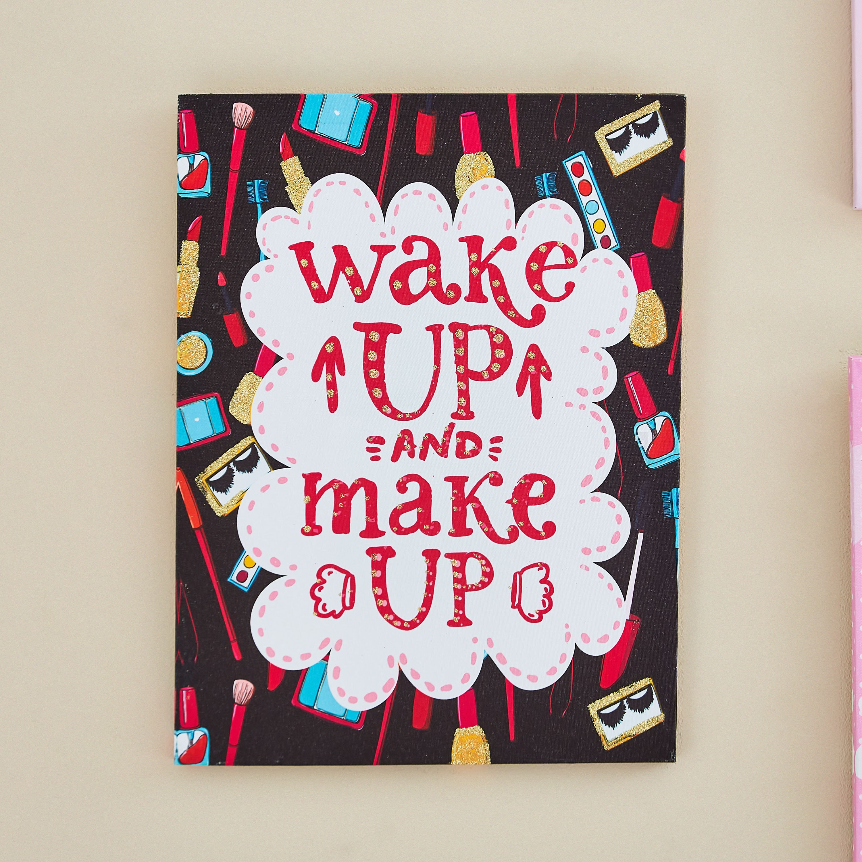 لوحة كانفاس بطبعات ميك أب من آرتيستري - 30x40x1.8 سم-hbxhomeware-hbxkidsandyouth-image-1