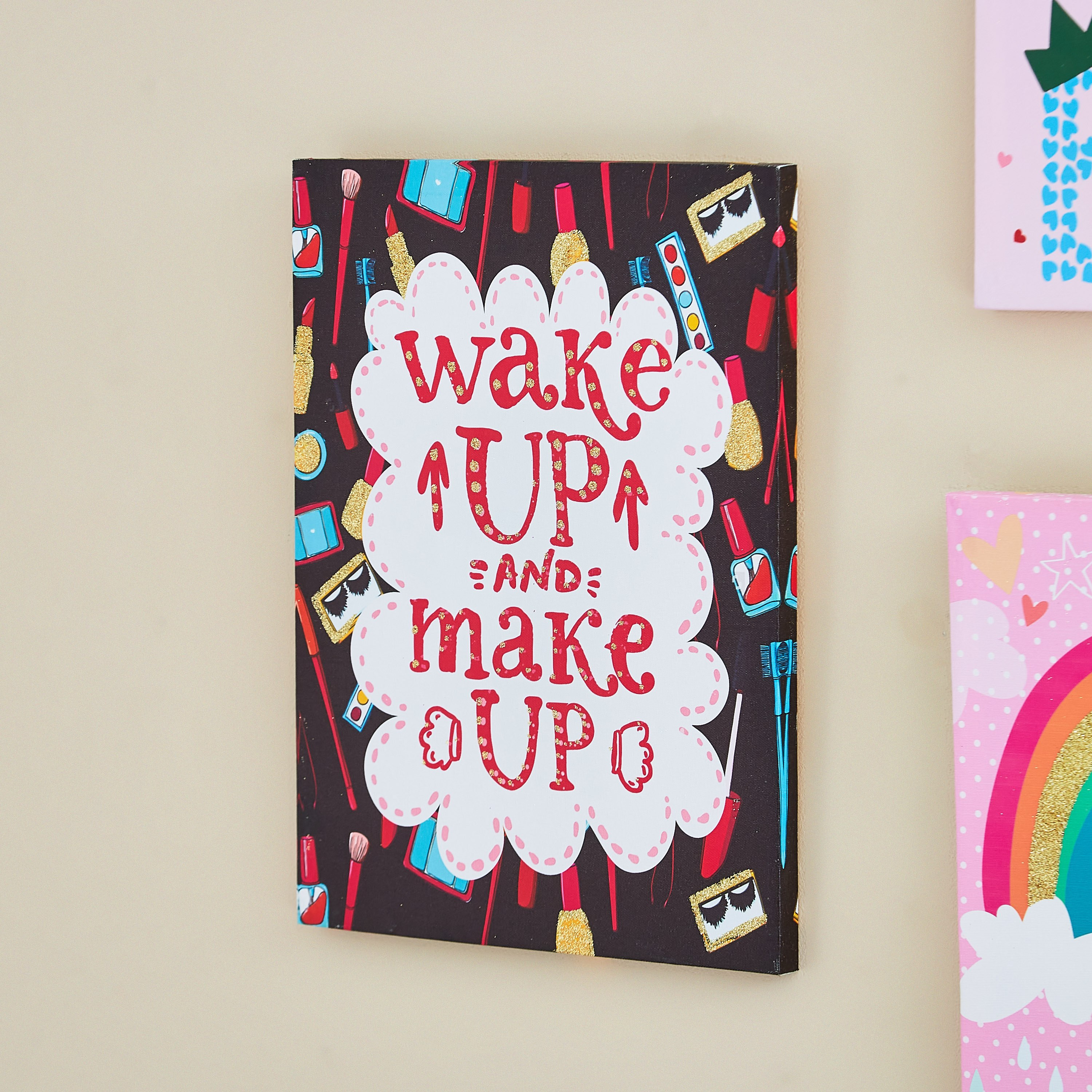 لوحة كانفاس بطبعات ميك أب من آرتيستري - 30x40x1.8 سم-hbxhomeware-hbxkidsandyouth-image-2