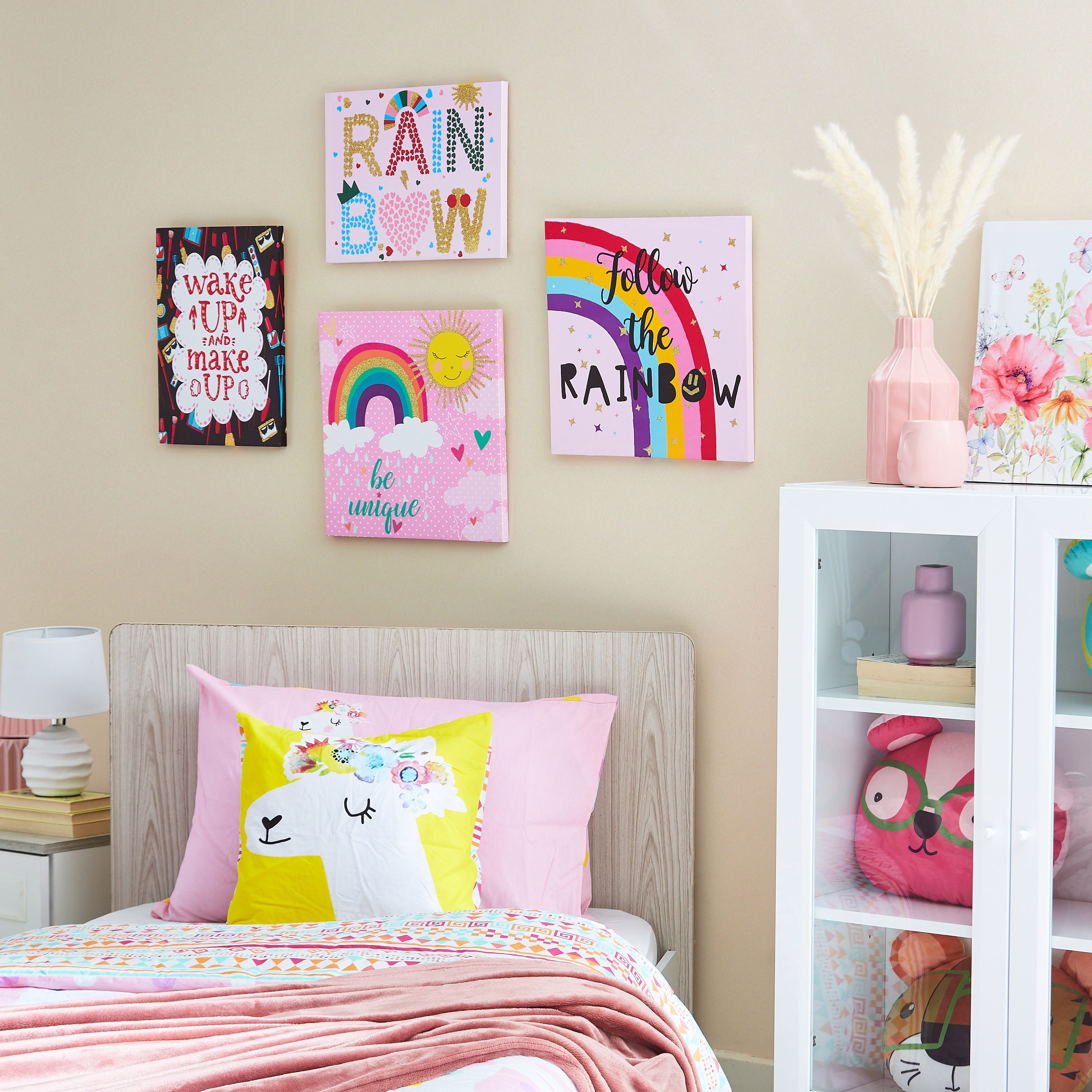 لوحة كانفاس بطبعات ميك أب من آرتيستري - 30x40x1.8 سم-hbxhomeware-hbxkidsandyouth-image-4