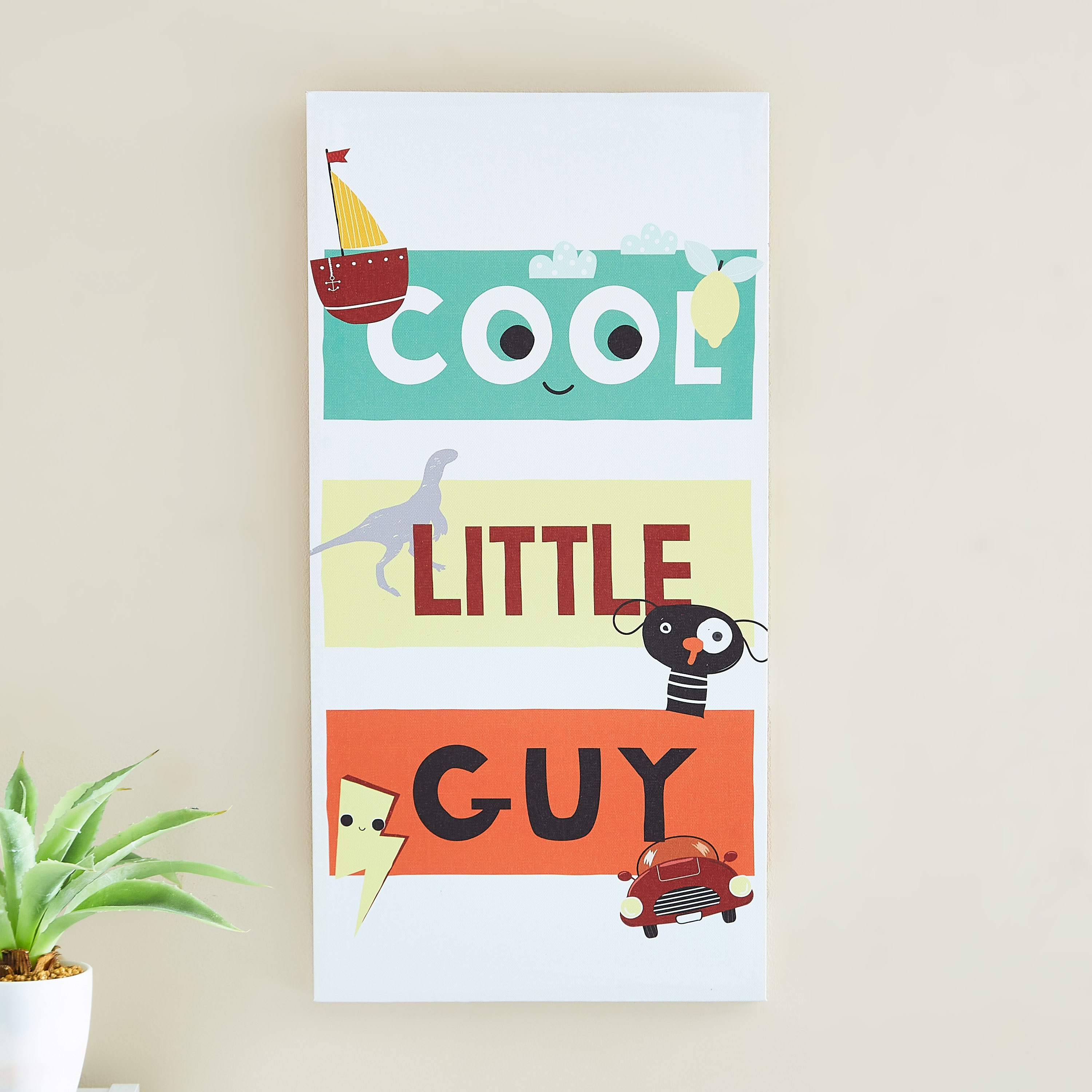 لوحة قماش بطبعات فنية كول جاي - 30x60x1.8 سم-hbxhomeware-hbxkidsandyouth-image-1