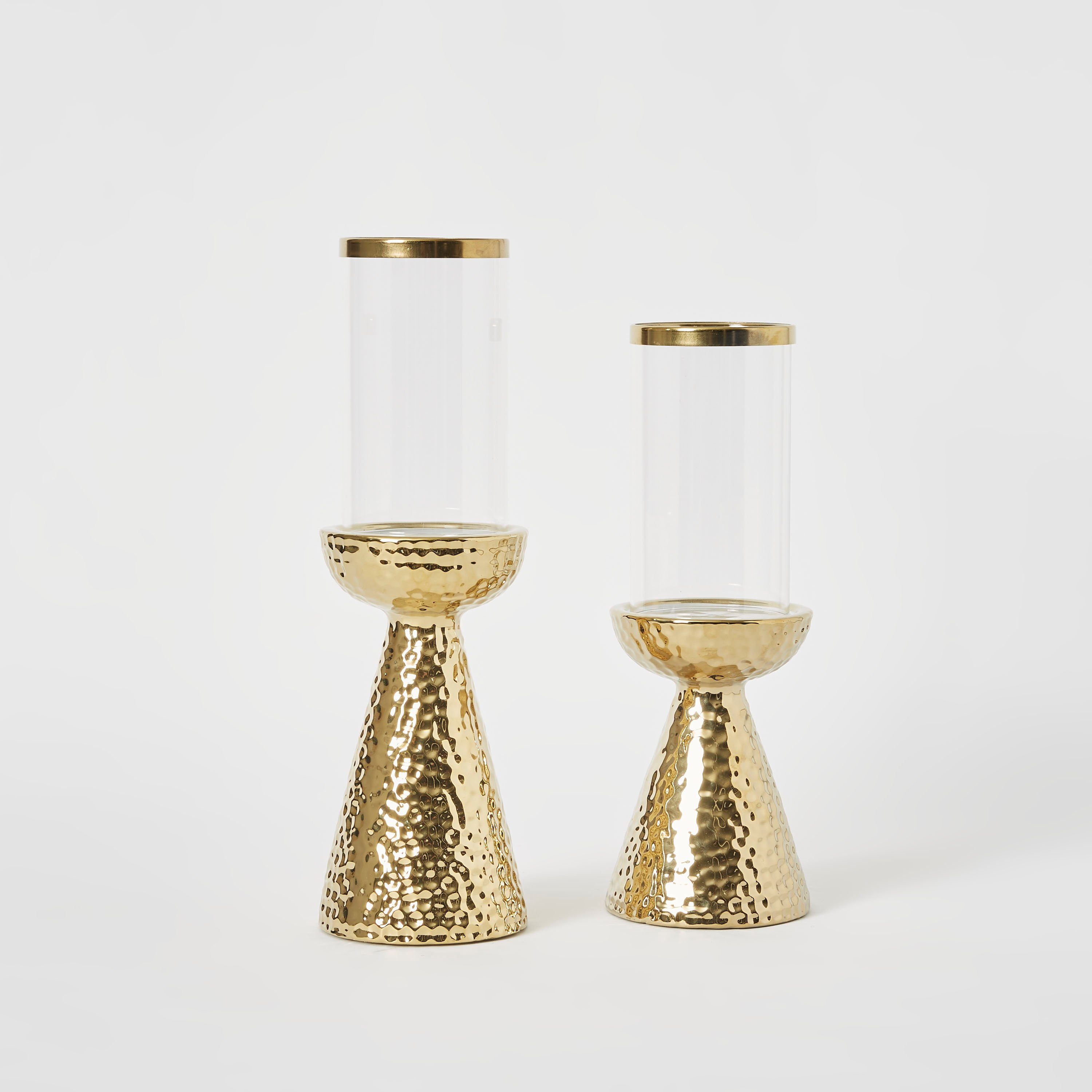 طقم حامل شموع سيراميك كبير وصغير من كاسا-hbxlivingroom-decorandaccessories-candleholders-image-6