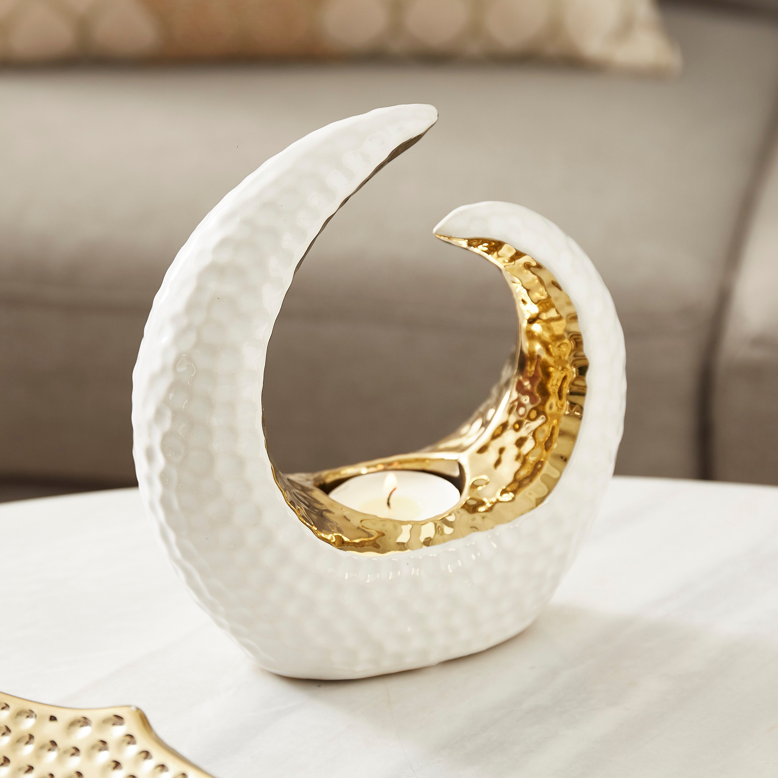 حامل شموع سيراميك من كاسا - 14.5x6.5x16.5 سم-hbxlivingroom-decorandaccessories-candleholders-image-2