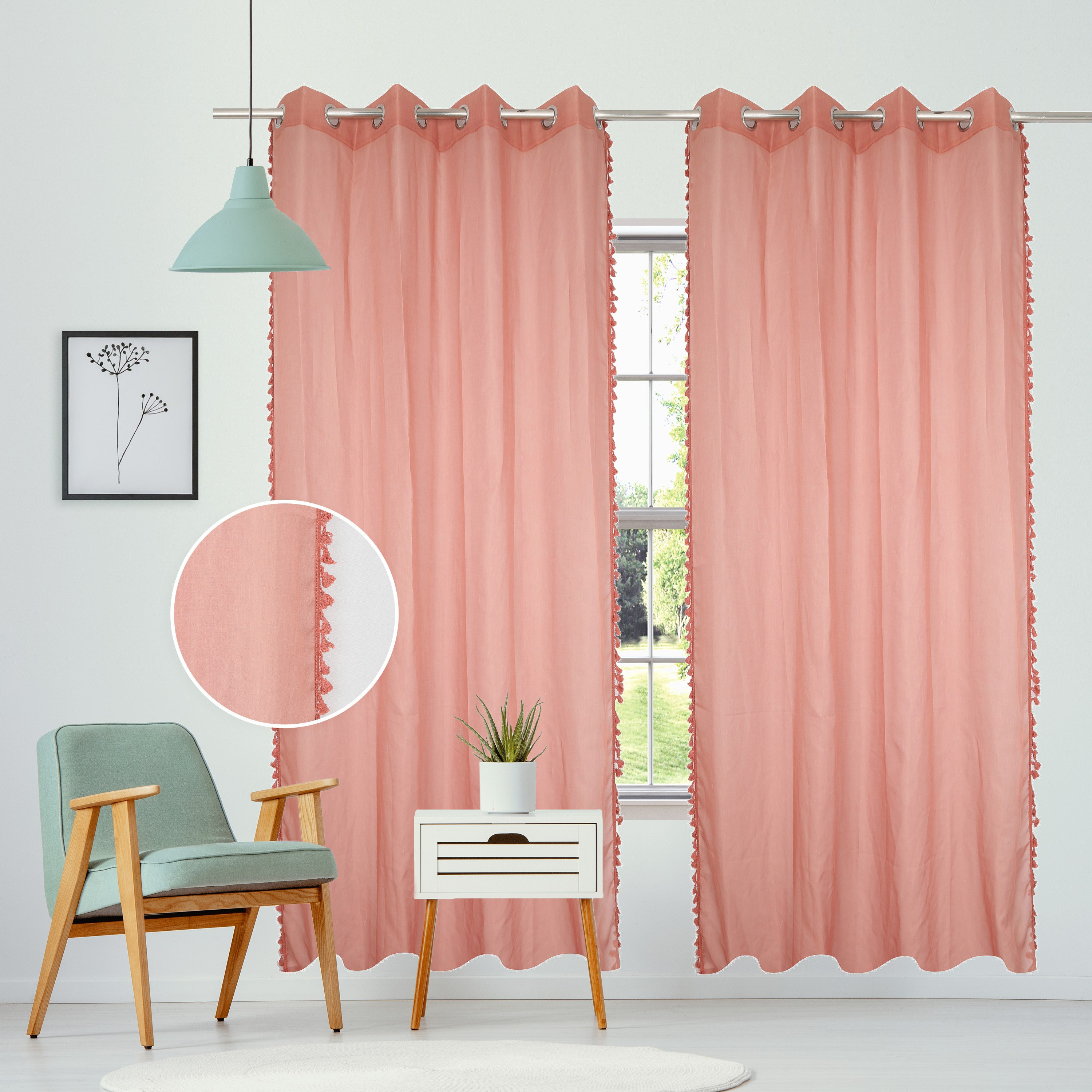 طقم ستائر شفافة بشراشيب من قطعتين من ميا - 140x300 سم-PROMO_HB_AE_B1G1_250925-image-1