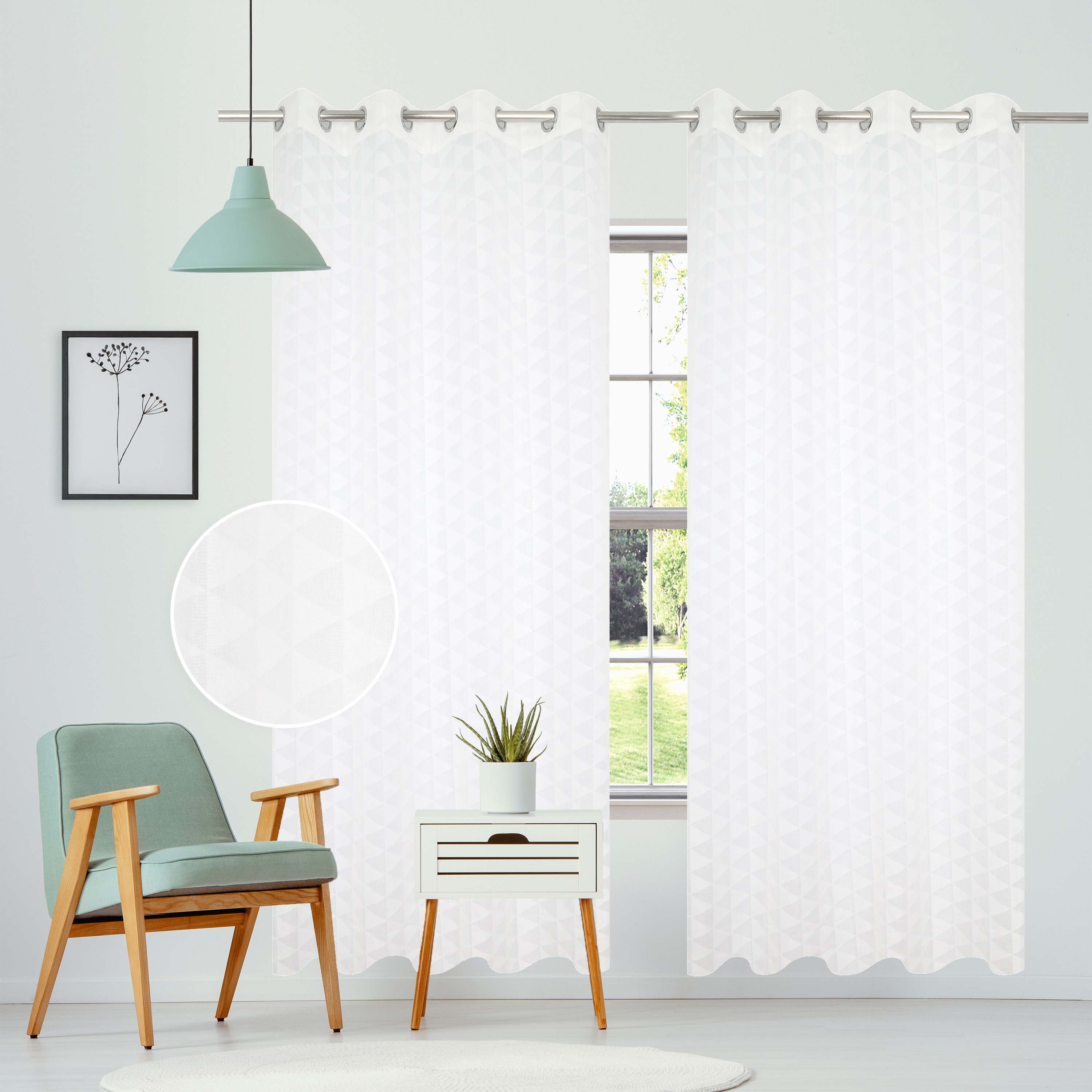 طقم ستائر شفافة بتصميم هندسي قطعتين من زوي - 240x140 سم-PROMO_HB_AE_B1G1_250925-image-1