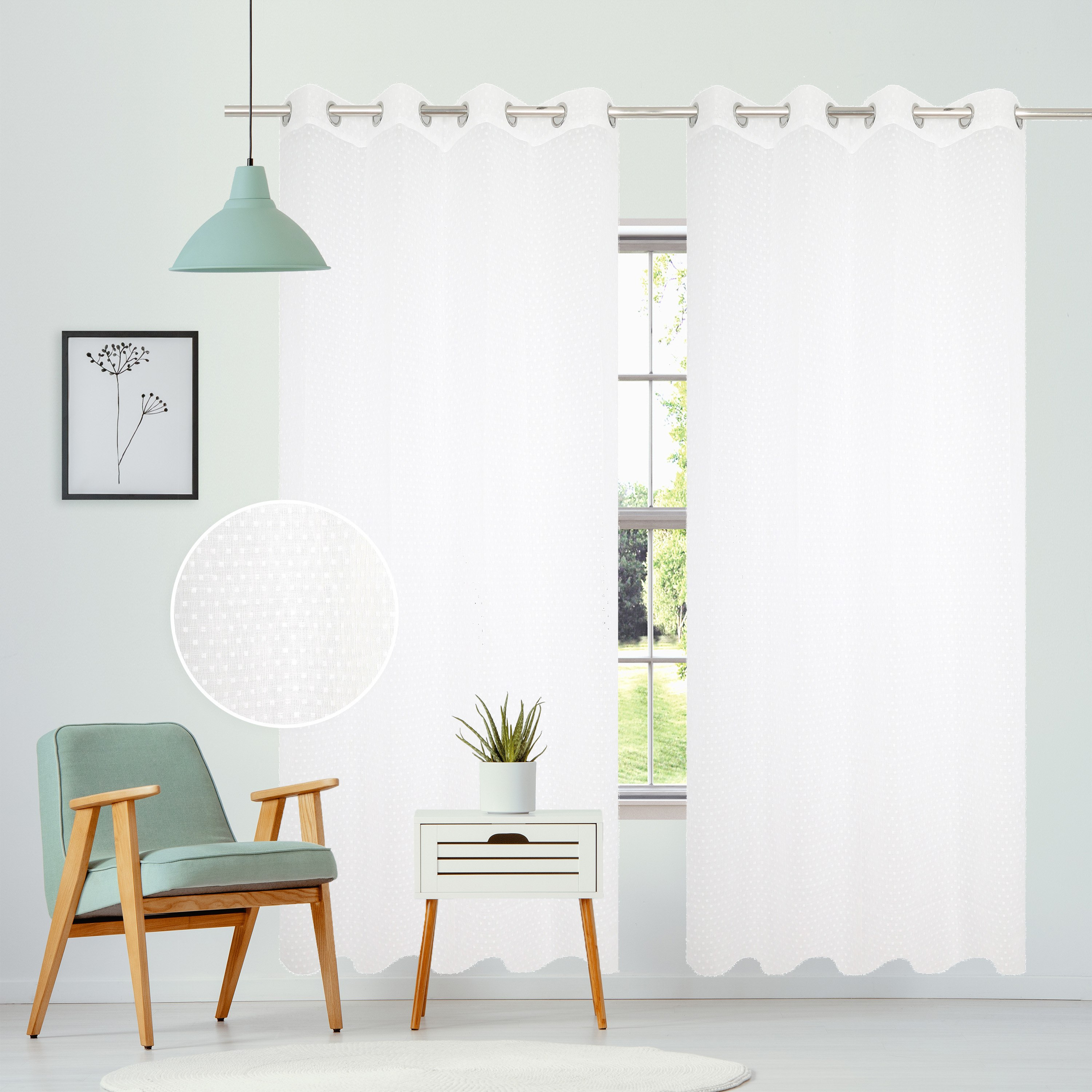Alice 2-Piece Sheer Curtain Set - 140x240 cm-hbxhomeware-hbxdecorandfurnishings-image-1