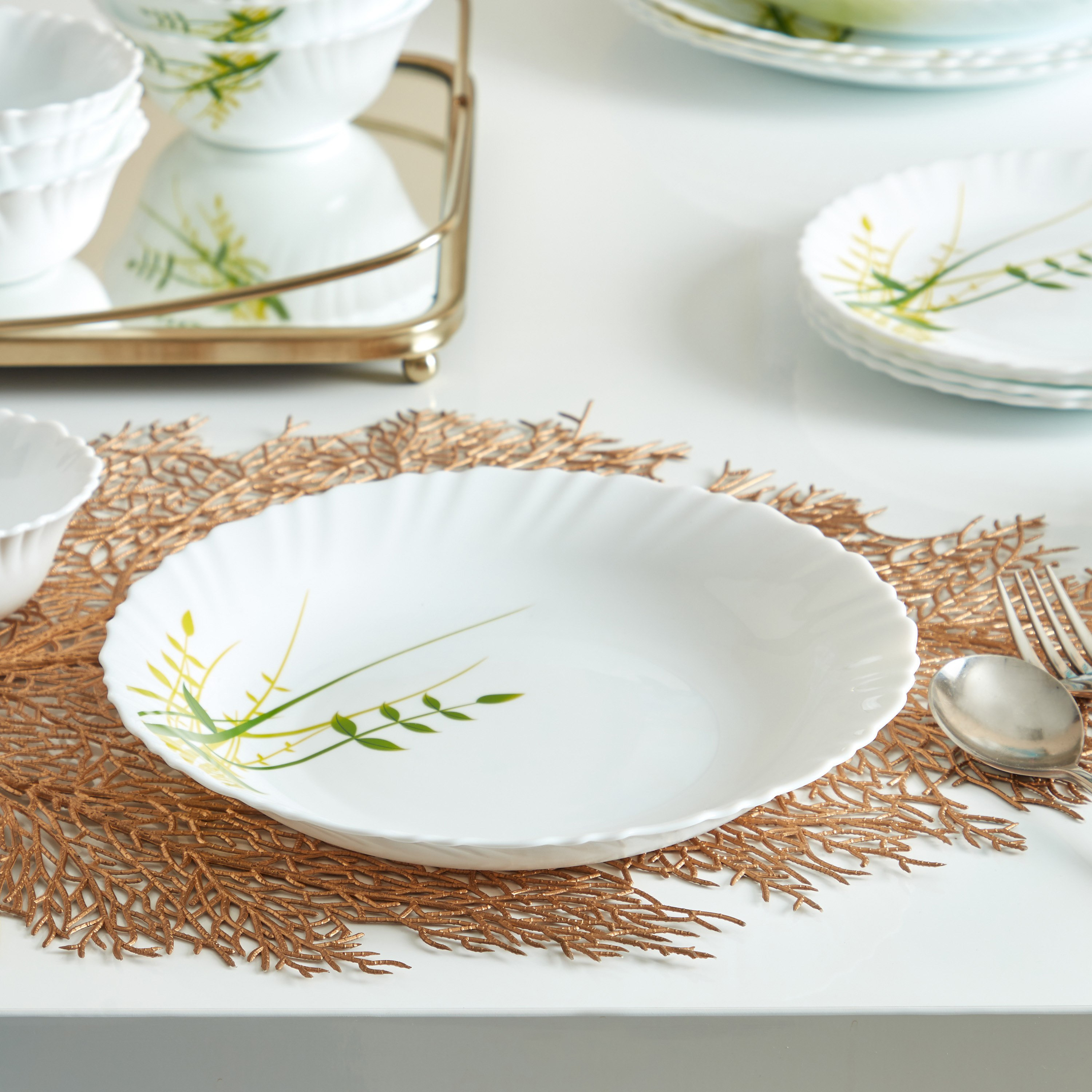 طقم عشاء أوبال وير 20 قطعة جرين هيربز من آيفوري-hbxhomeware-hbxkitchen-image-2