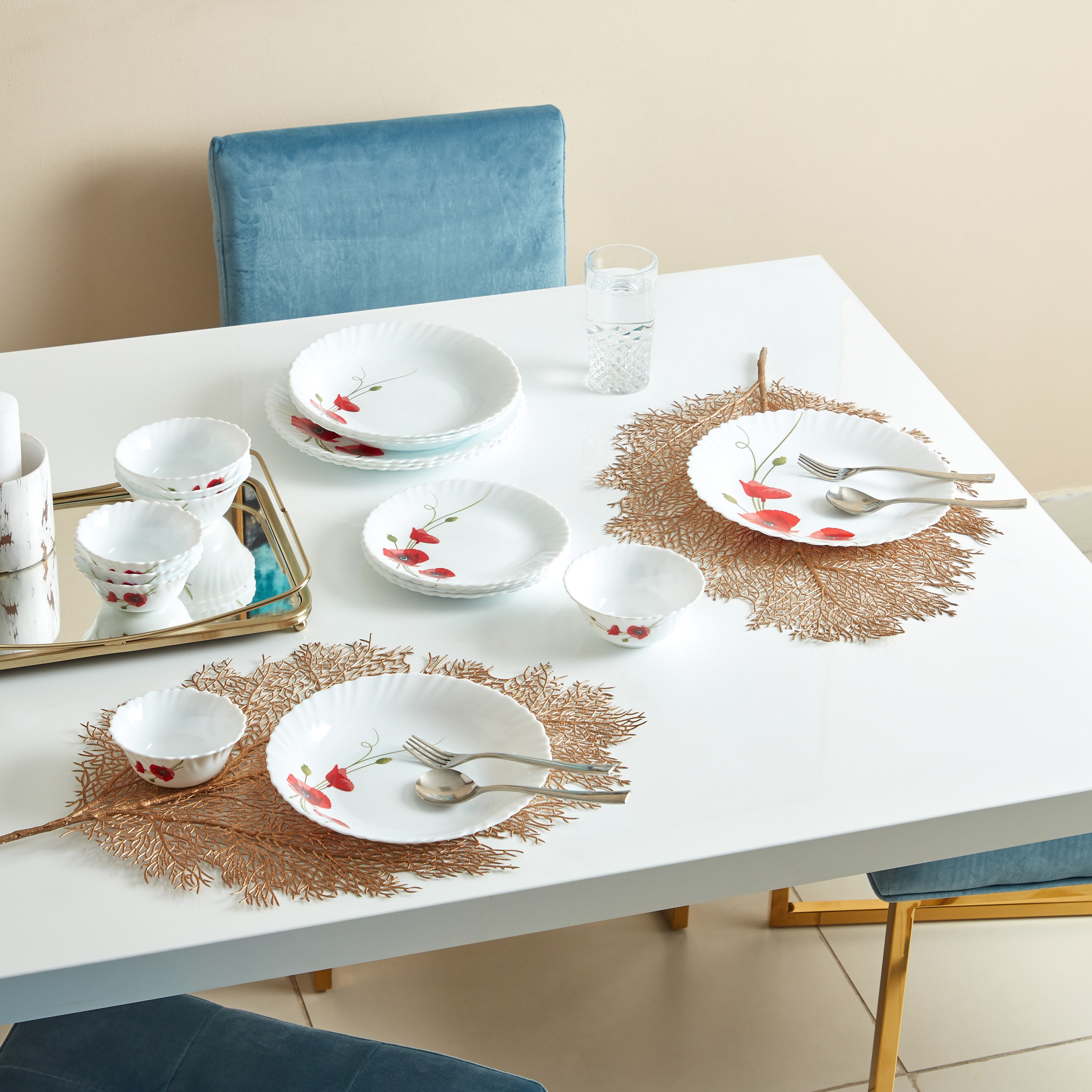 طقم مستلزمات مائدة أوبال وير كارنيشن 20 قطعة من آيفوري-hbxhomeware-hbxkitchen-image-1