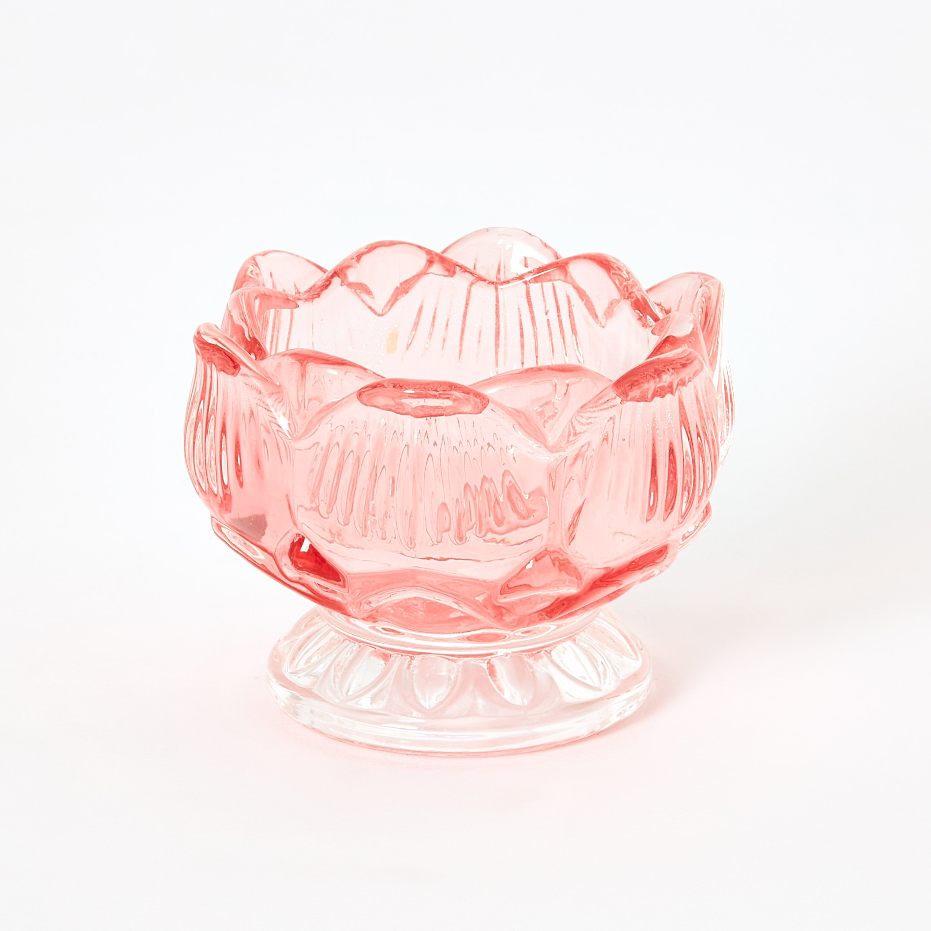 حامل شموع زجاجي فلورال بد من أودري - 8.3x5.3 سم-hbxlivingroom-decorandaccessories-candleholders-image-5