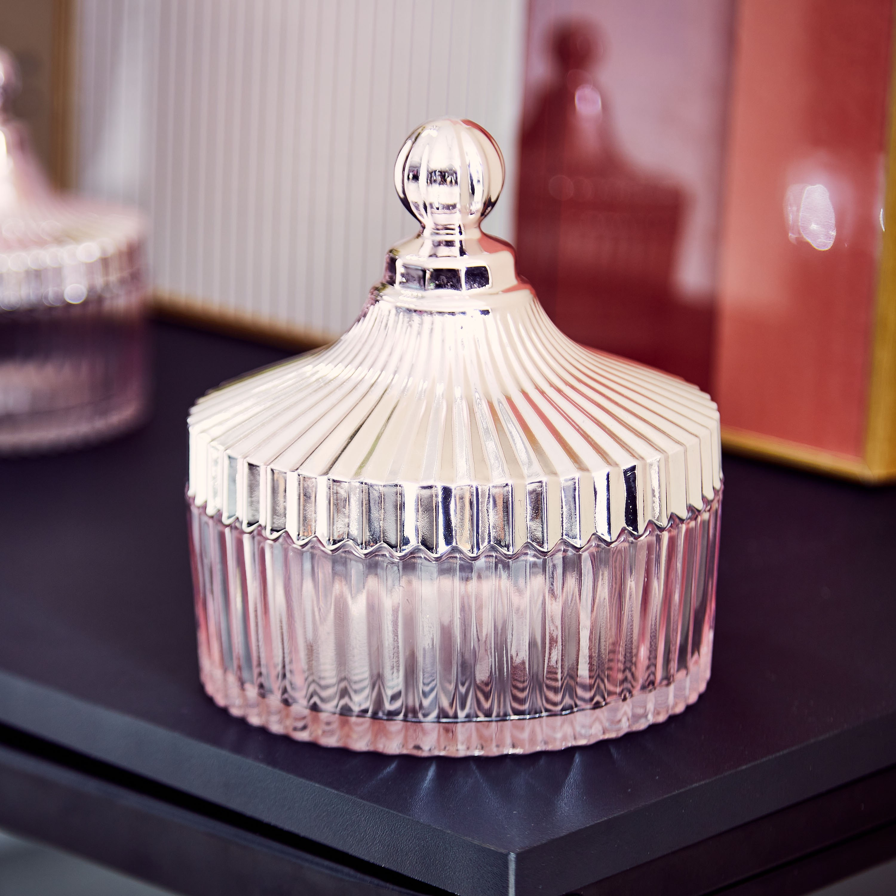 Audrey Metallic Glass Bowl - 14x15 cm-hbxdecorandfurnishings-homeaccessories-bowls-image-1