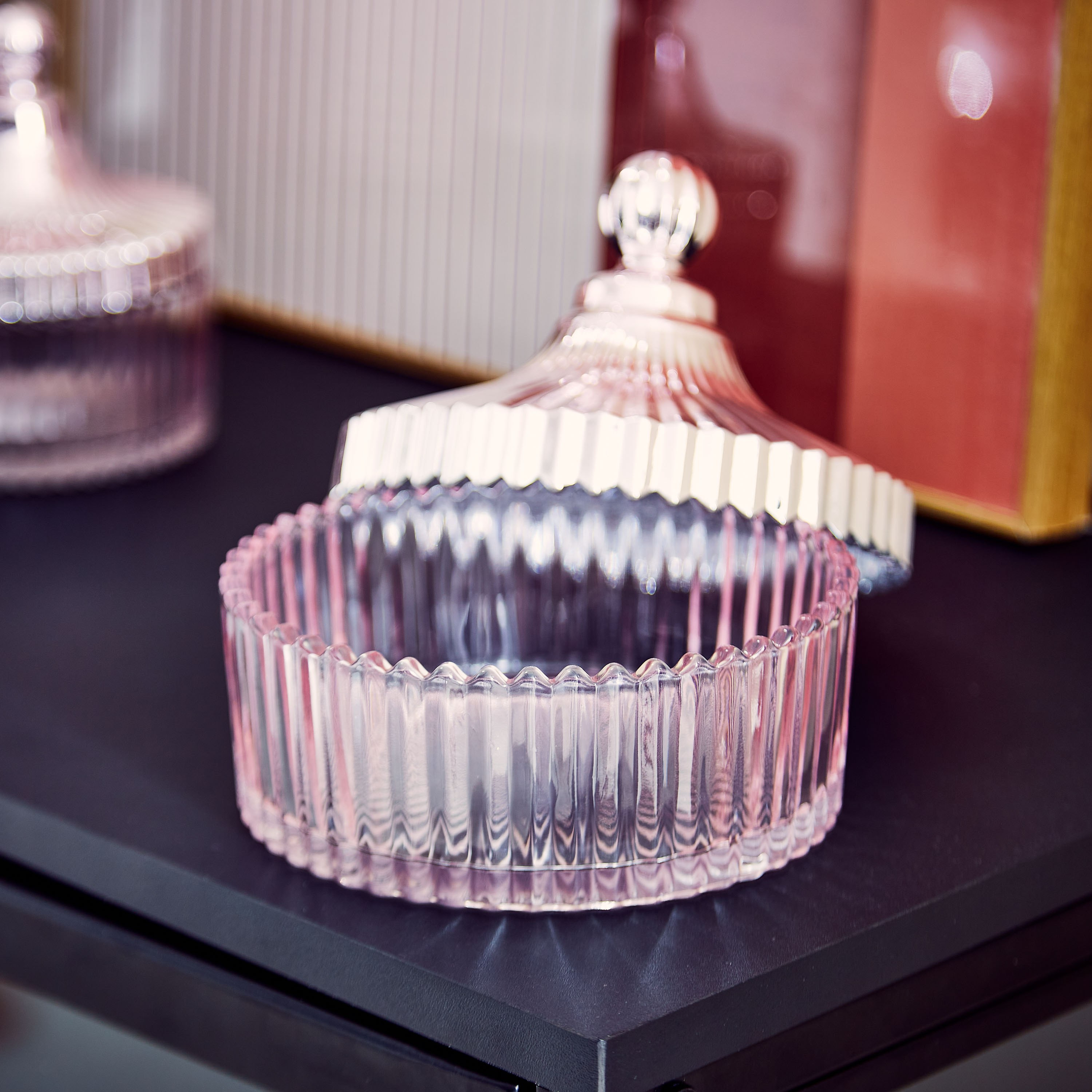 Audrey Metallic Glass Bowl - 14x15 cm-hbxdecorandfurnishings-homeaccessories-bowls-image-2