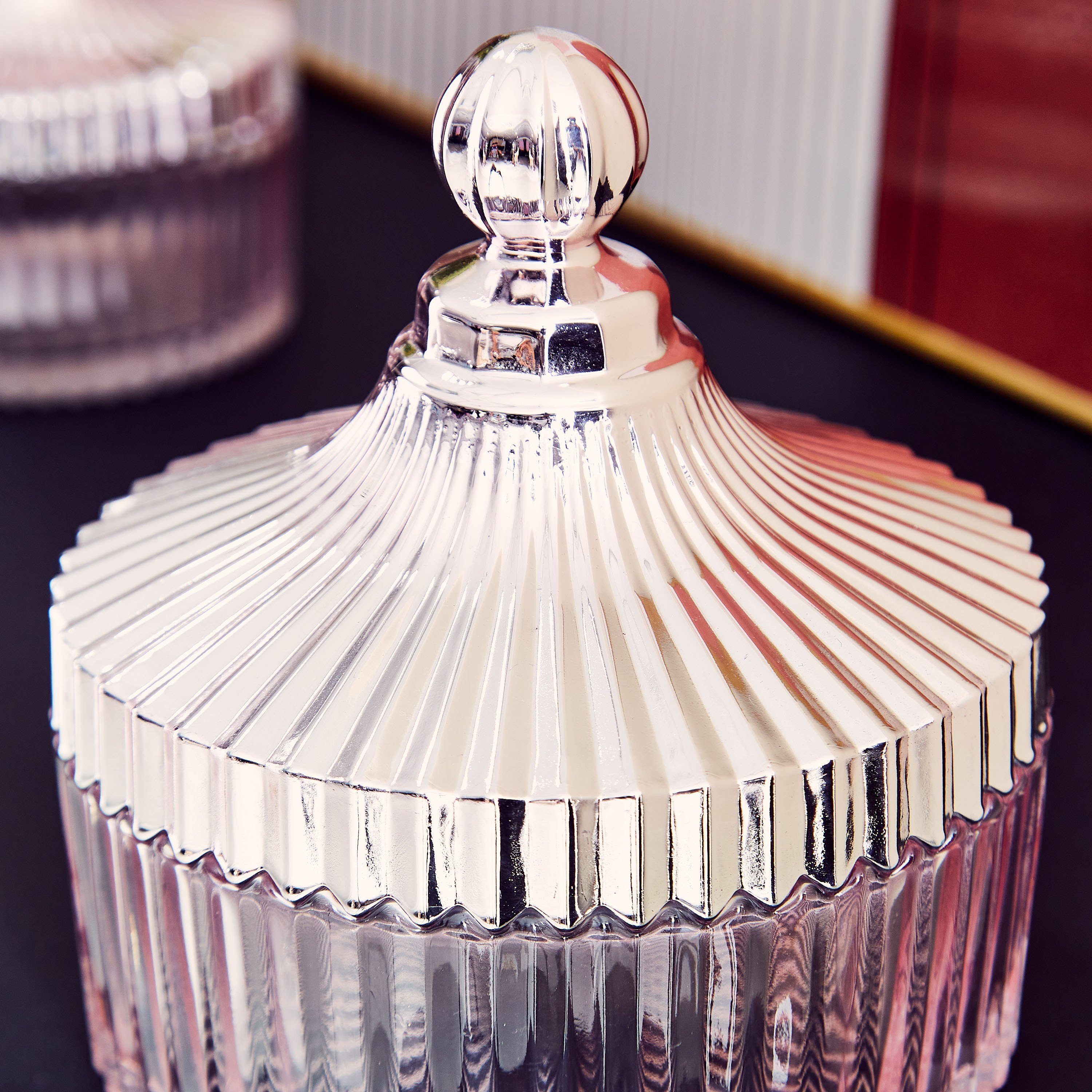 Audrey Metallic Glass Bowl - 14x15 cm-hbxdecorandfurnishings-homeaccessories-bowls-image-3