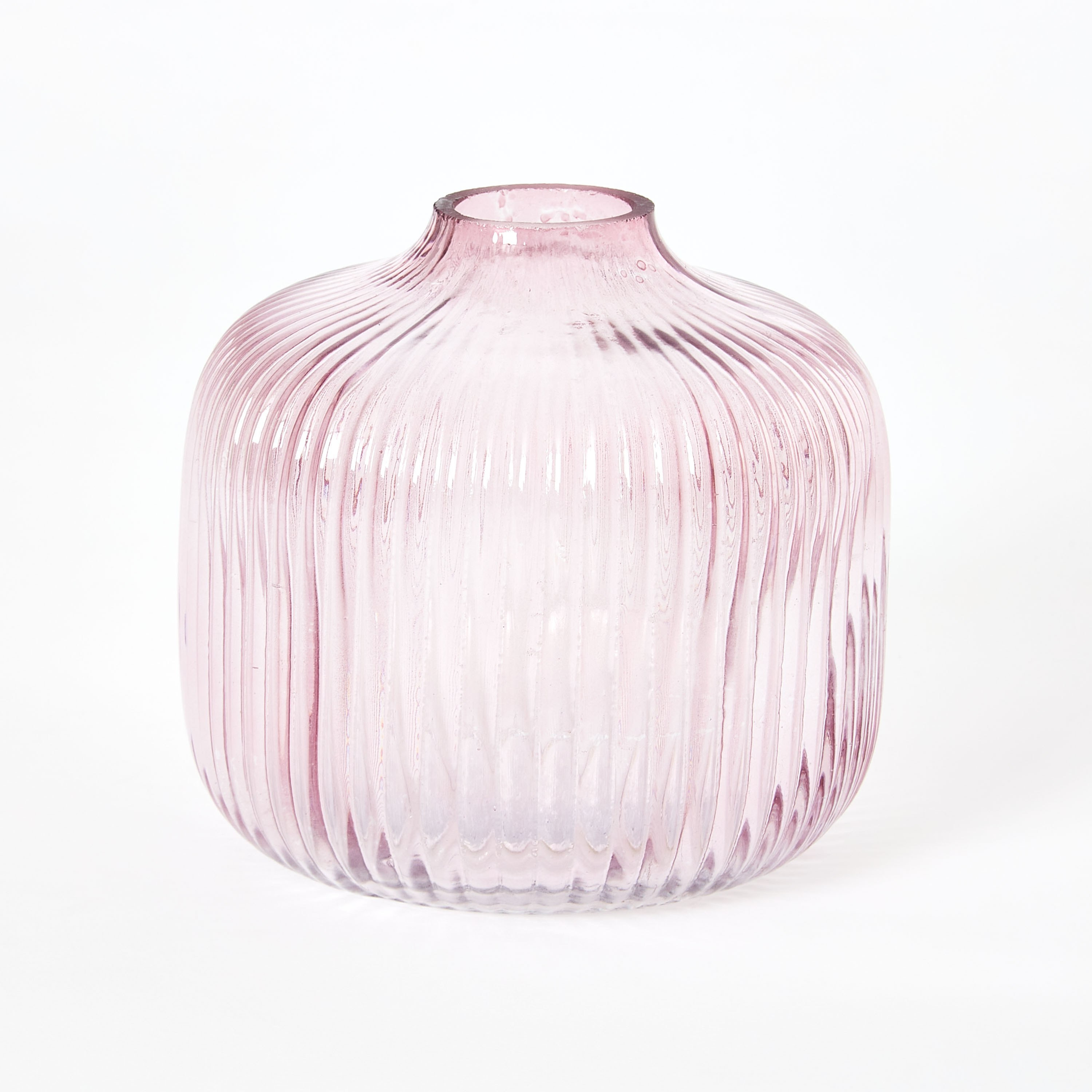 مزهرية زجاجية صغيرة بارزة الملمس من أودري - 11x11 سم-hbxbedroom-decorandaccessories-vases-image-5