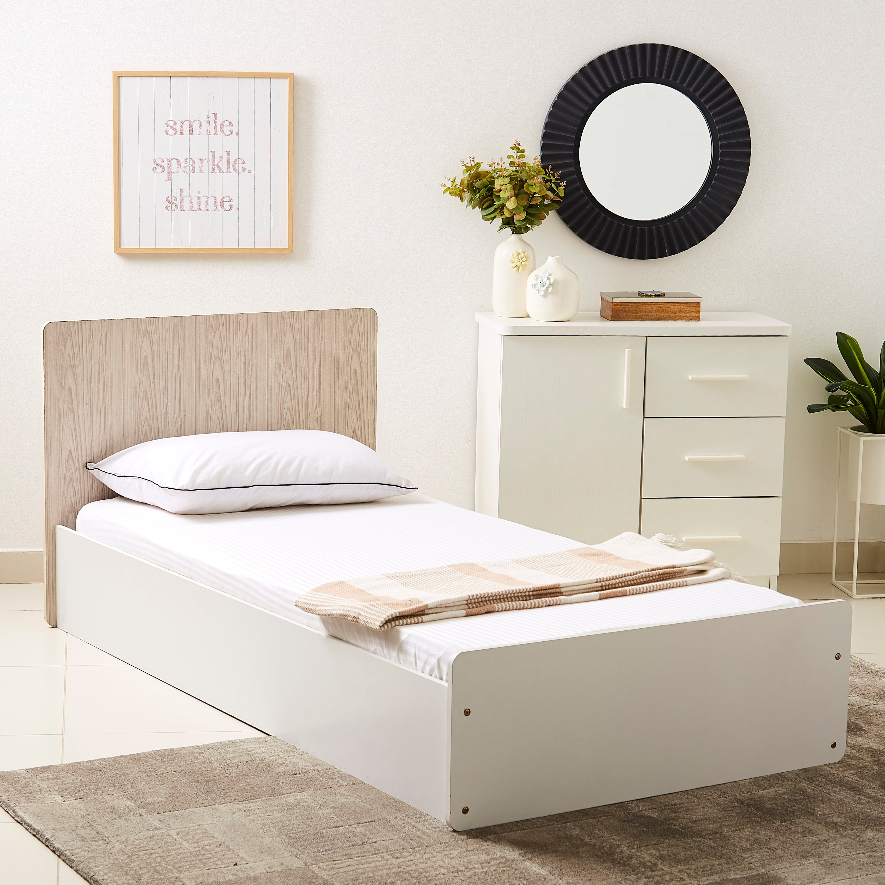 شرشف مطّاطي فردي قطن مخطّط ساتن من هاميلتون - 90x200+30 سم-hbxhomeware-hbxbedroom-image-5