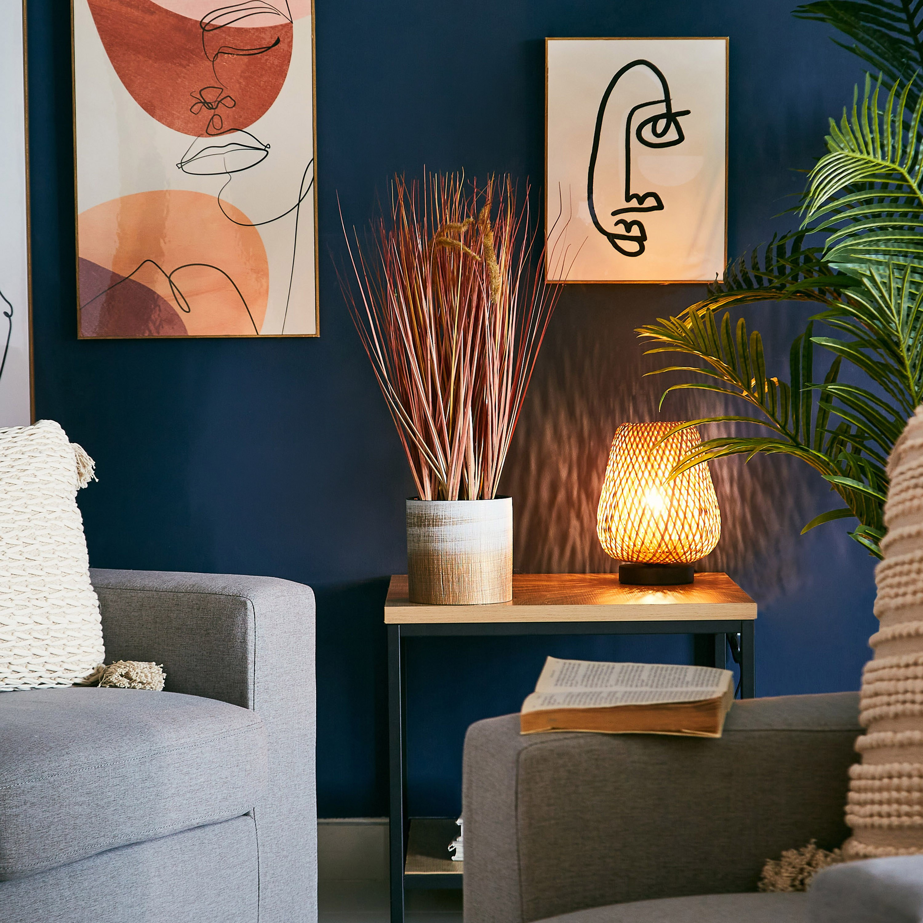 عشب صناعي في إصيص بلاستيك من ليفيا- 16x60 سم-hbxdecorandfurnishings-homeaccessories-artificialflowersandplants-image-5