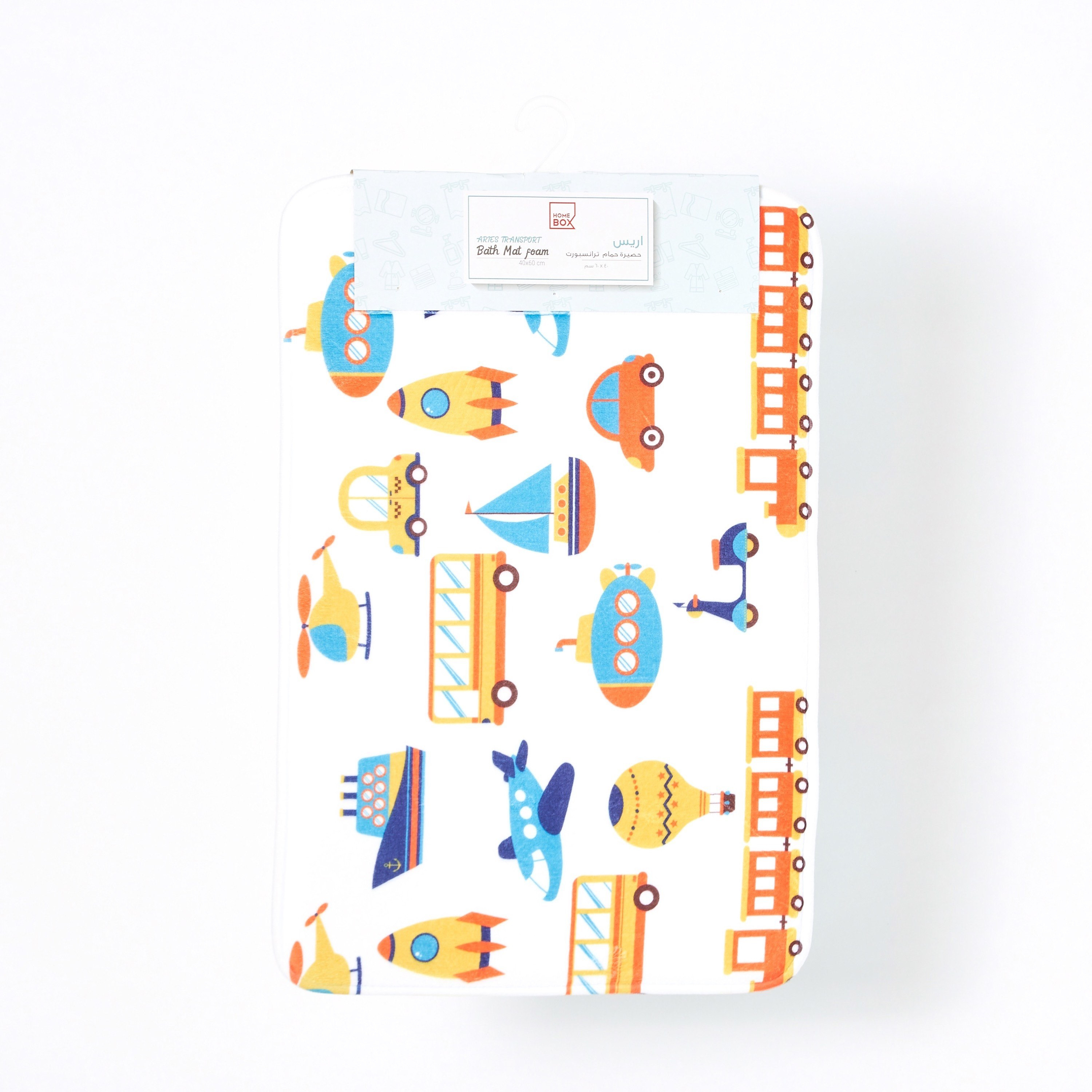 سجادة حمّام إسفنج بطبعات وسائل نقل من أريس - 40x69 سم-hbxhomeware-hbxkidsandyouth-image-6