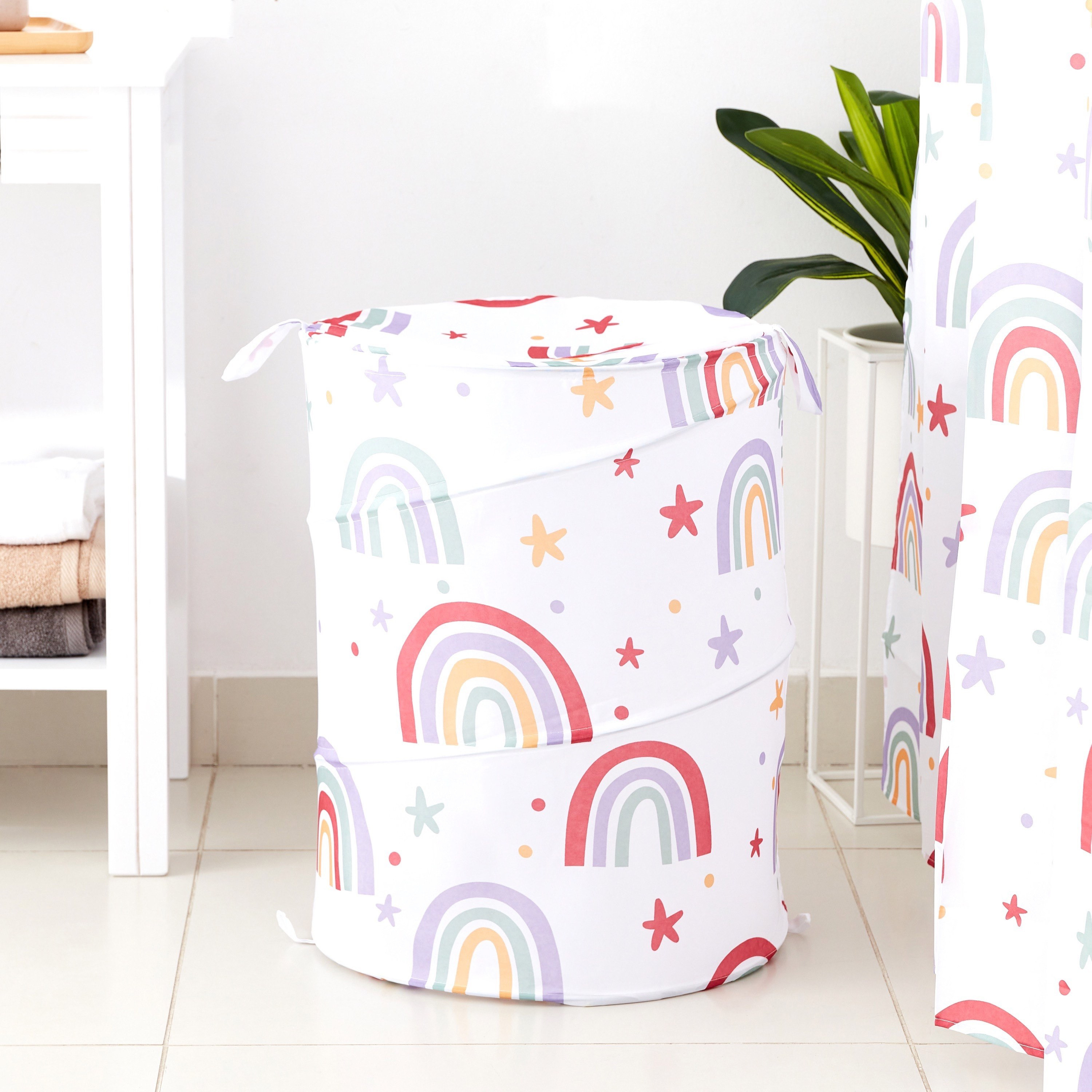 سلة غسيل بطبعات قوس قزح من أريس - 42x55 سم-hbxhomeware-hbxkidsandyouth-image-1